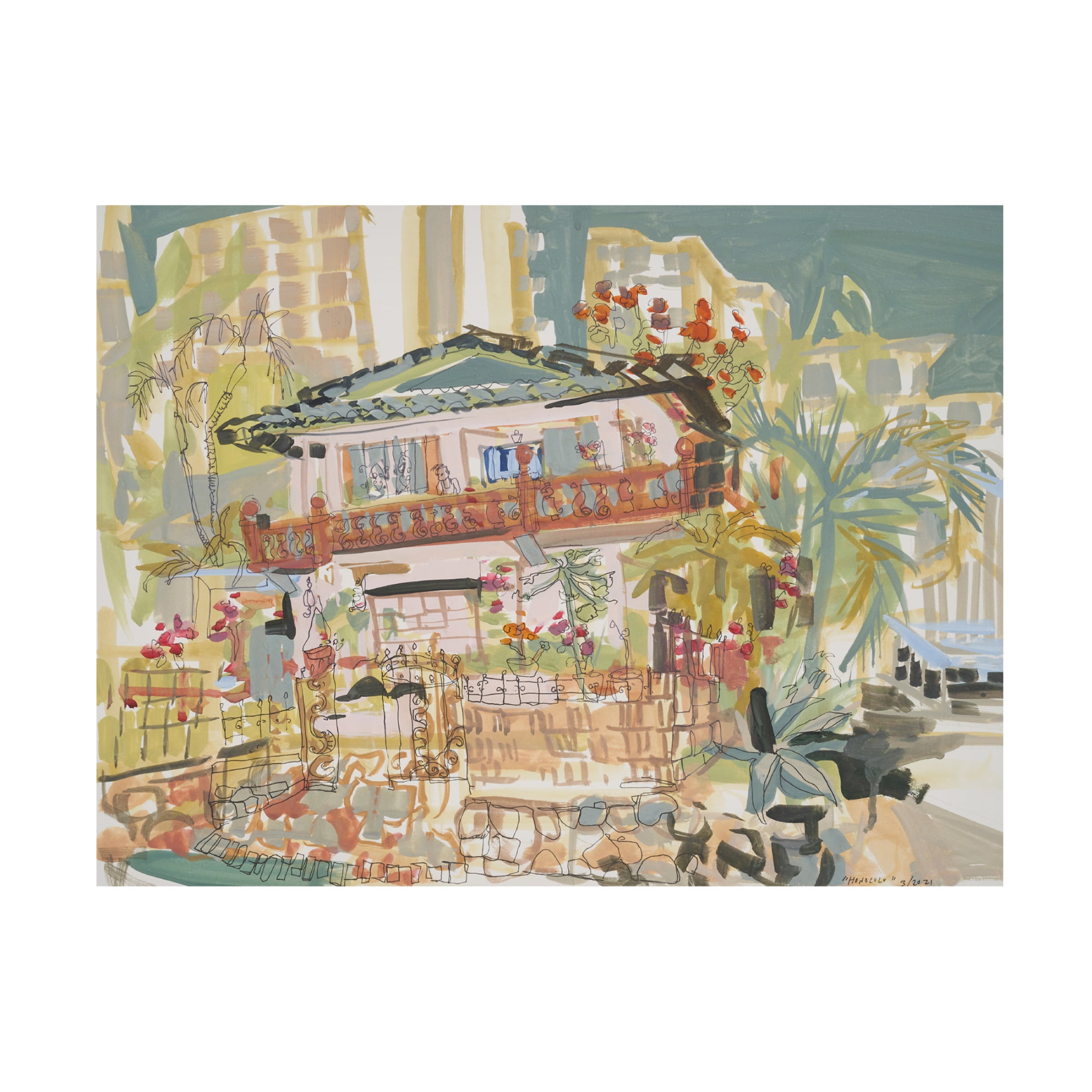 Canvas Wall Art - Erin McGee Ferrell 'Hawaii II' Wall Art for Living Room, Bedroom, or Office Décor by Trademark Fine Art - 32 x 24 Inches