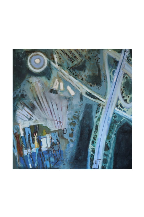 Canvas Wall Art - Erin McGee Ferrell 'Portland Ballet' Wall Art for Living Room, Bedroom, or Office Décor by Trademark Fine Art - 14 x 14 Inches