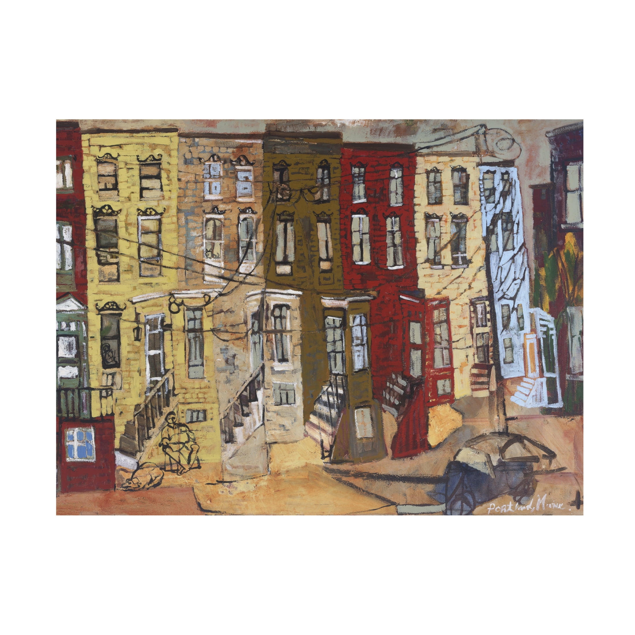 Canvas Wall Art - Erin McGee Ferrell 'Portland I' Wall Art for Living Room, Bedroom, or Office Décor by Trademark Fine Art - 32 x 24 Inches