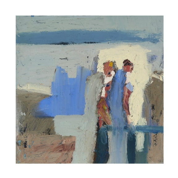 Canvas Wall Art - Erin McGee Ferrell 'Shell Gathers V' Wall Art for Living Room, Bedroom, or Office Décor by Trademark Fine Art - 14 x 14 Inches