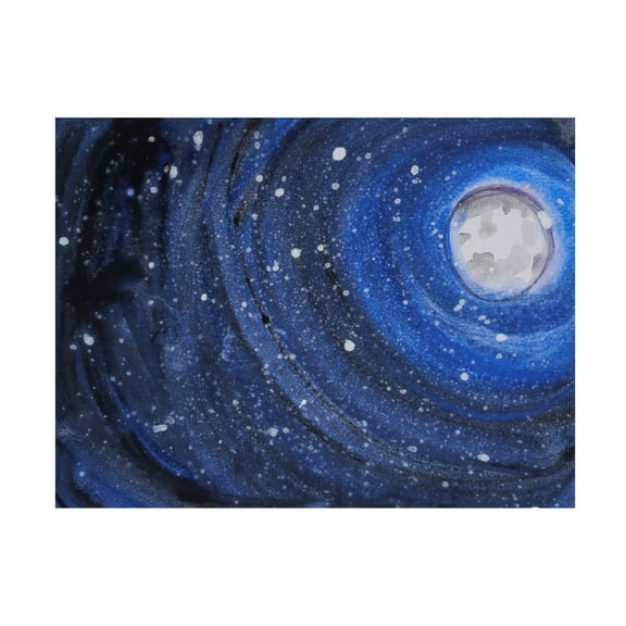 Canvas Wall Art - Erin McGee Ferrell 'Starry Night Sky I' Wall Art for Living Room, Bedroom, or Office Décor by Trademark Fine Art - 32 x 24 Inches