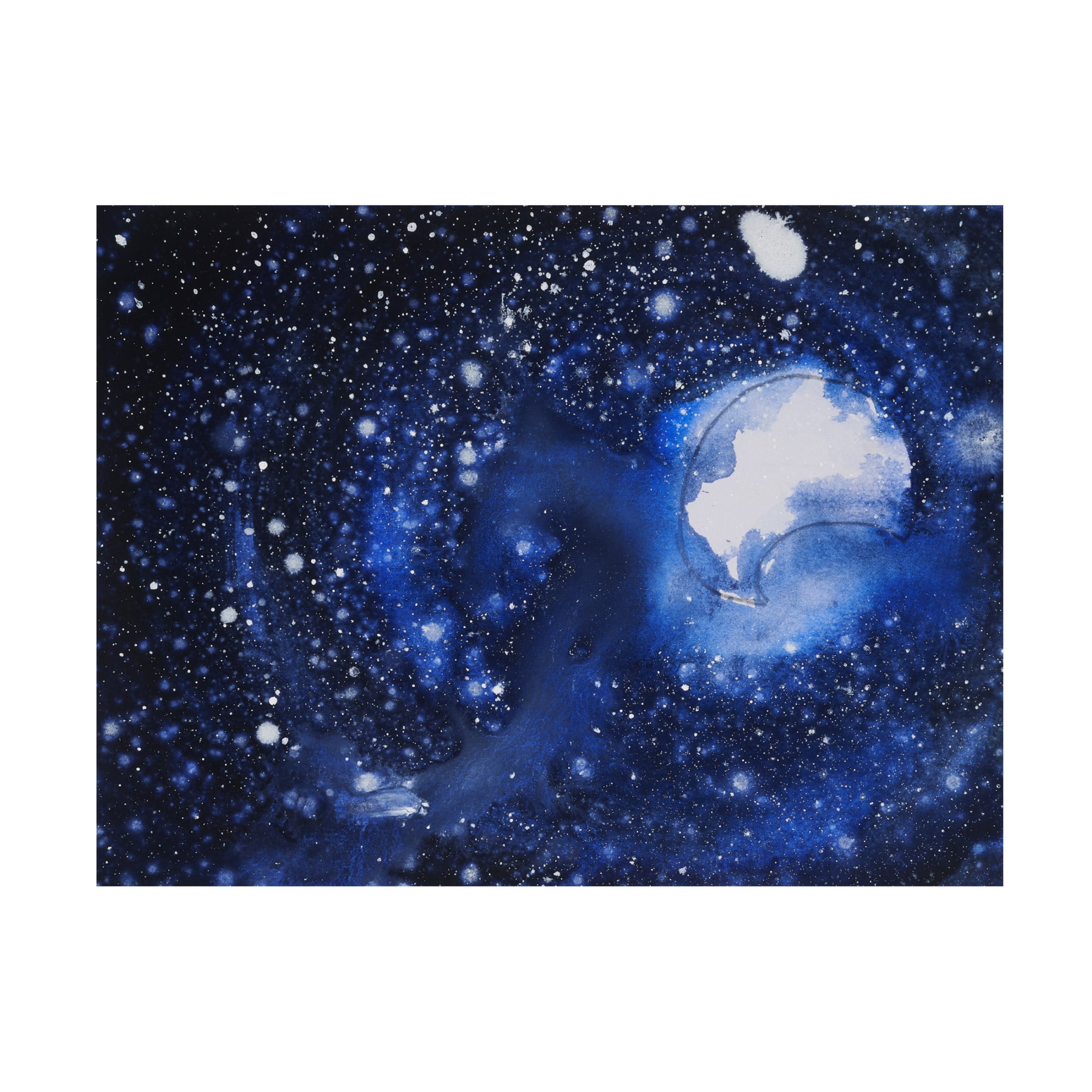 Canvas Wall Art - Erin McGee Ferrell 'Starry Night Sky II' Wall Art for Living Room, Bedroom, or Office Décor by Trademark Fine Art - 24 x 18 Inches