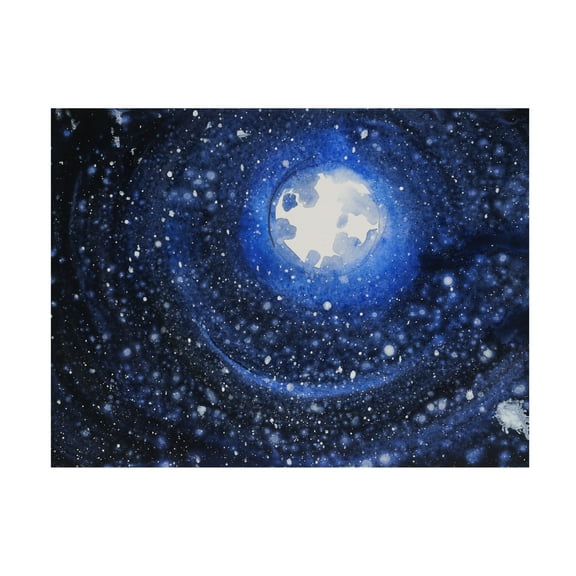 Canvas Wall Art - Erin McGee Ferrell 'Starry Night Sky IV' Wall Art for Living Room, Bedroom, or Office Décor by Trademark Fine Art - 32 x 24 Inches