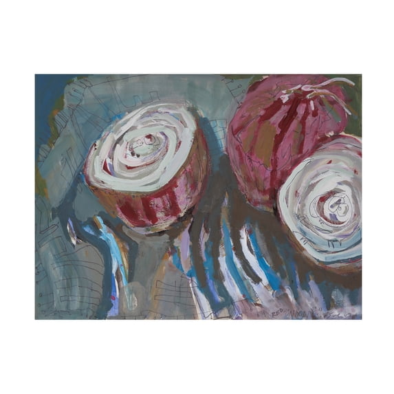 Canvas Wall Art - Erin McGee Ferrell 'Sweet Onions II' Wall Art for Living Room, Bedroom, or Office Décor by Trademark Fine Art - 19 x 14 Inches