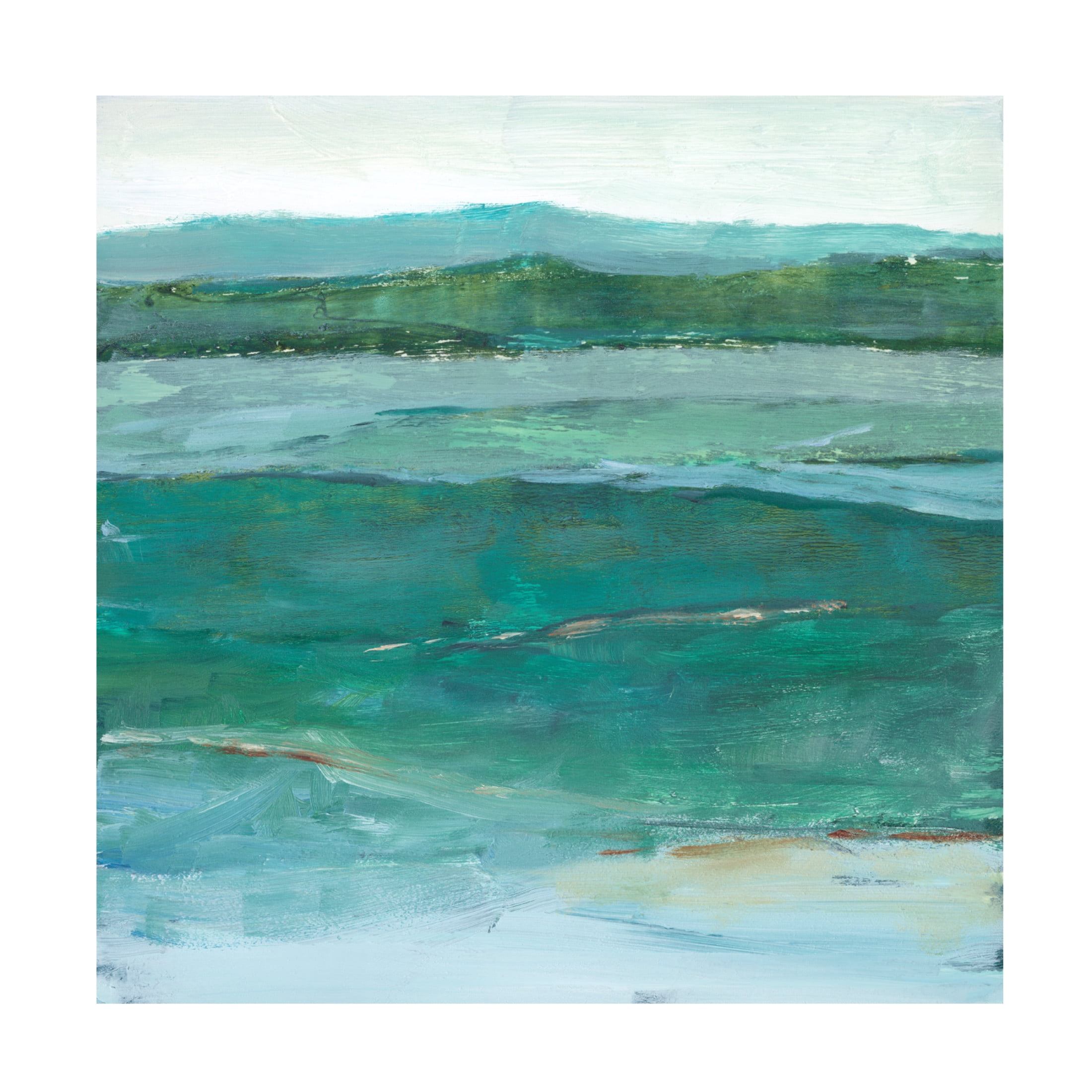 Canvas Wall Art - Ethan Harper 'Layered Fields I' Wall Art for Living Room, Bedroom, or Office Décor by Trademark Fine Art - 35 x 35 Inches