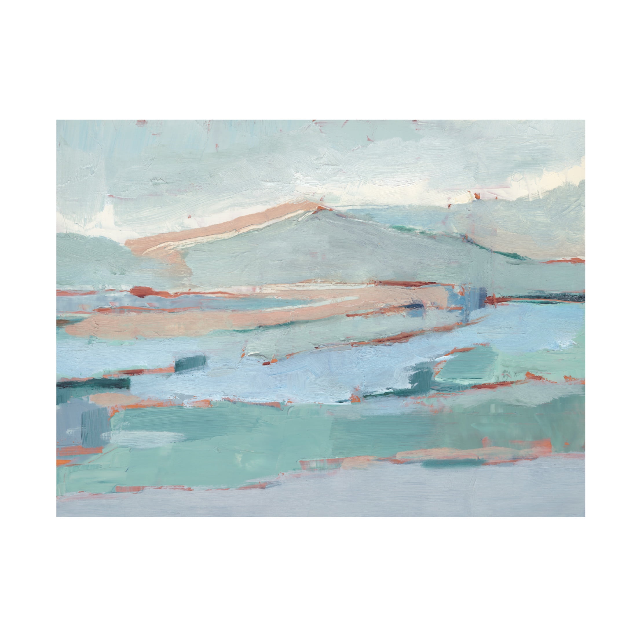 Canvas Wall Art - Ethan Harper 'Pastel River Valley II' Wall Art for Living Room, Bedroom, or Office Décor by Trademark Fine Art - 47 x 35 Inches