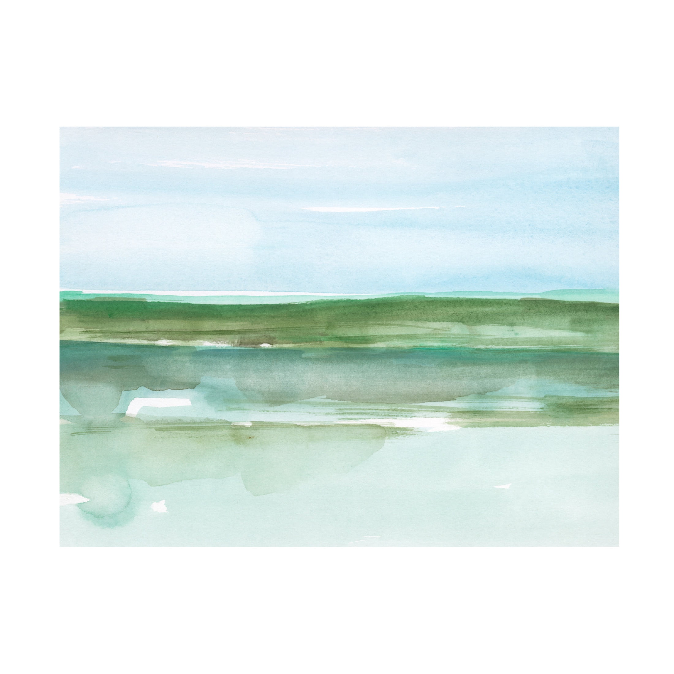 Canvas Wall Art - Ethan Harper 'Serene Aqua I' Wall Art for Living Room, Bedroom, or Office Décor by Trademark Fine Art - 19 x 14 Inches