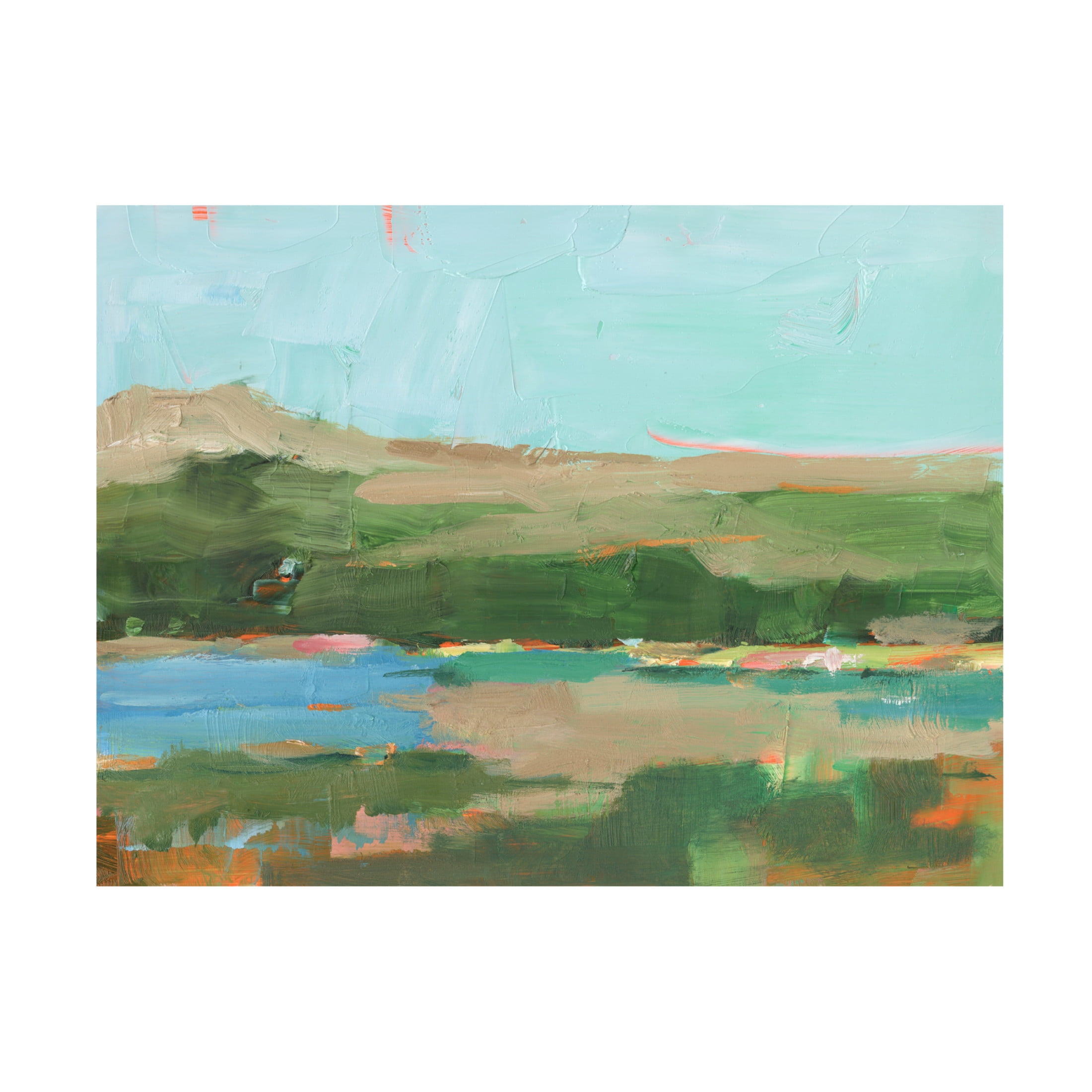 Canvas Wall Art - Ethan Harper 'Spring River Crossing I' Wall Art for Living Room, Bedroom, or Office Décor by Trademark Fine Art - 32 x 24 Inches