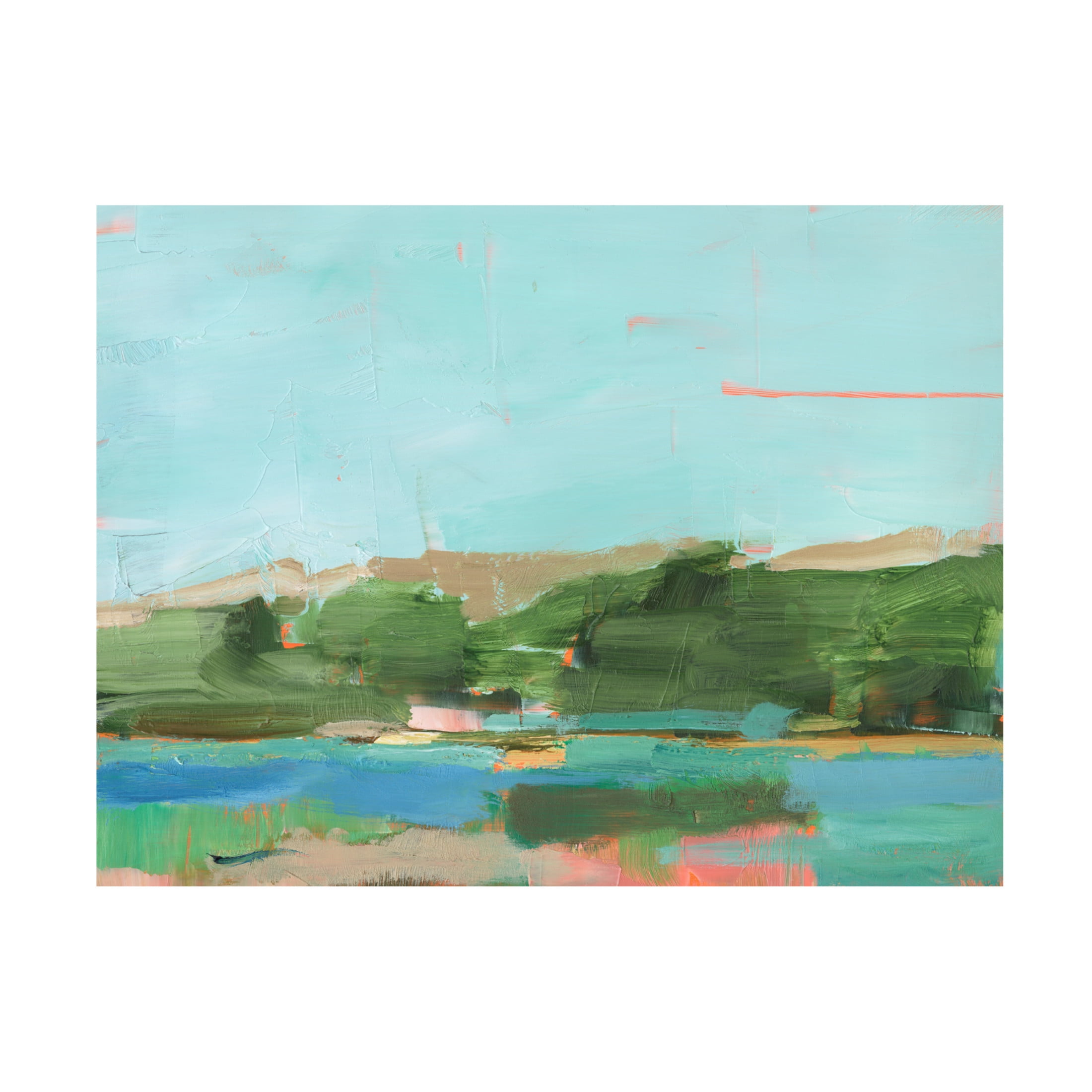 Canvas Wall Art - Ethan Harper 'Spring River Crossing II' Wall Art for Living Room, Bedroom, or Office Décor by Trademark Fine Art - 32 x 24 Inches