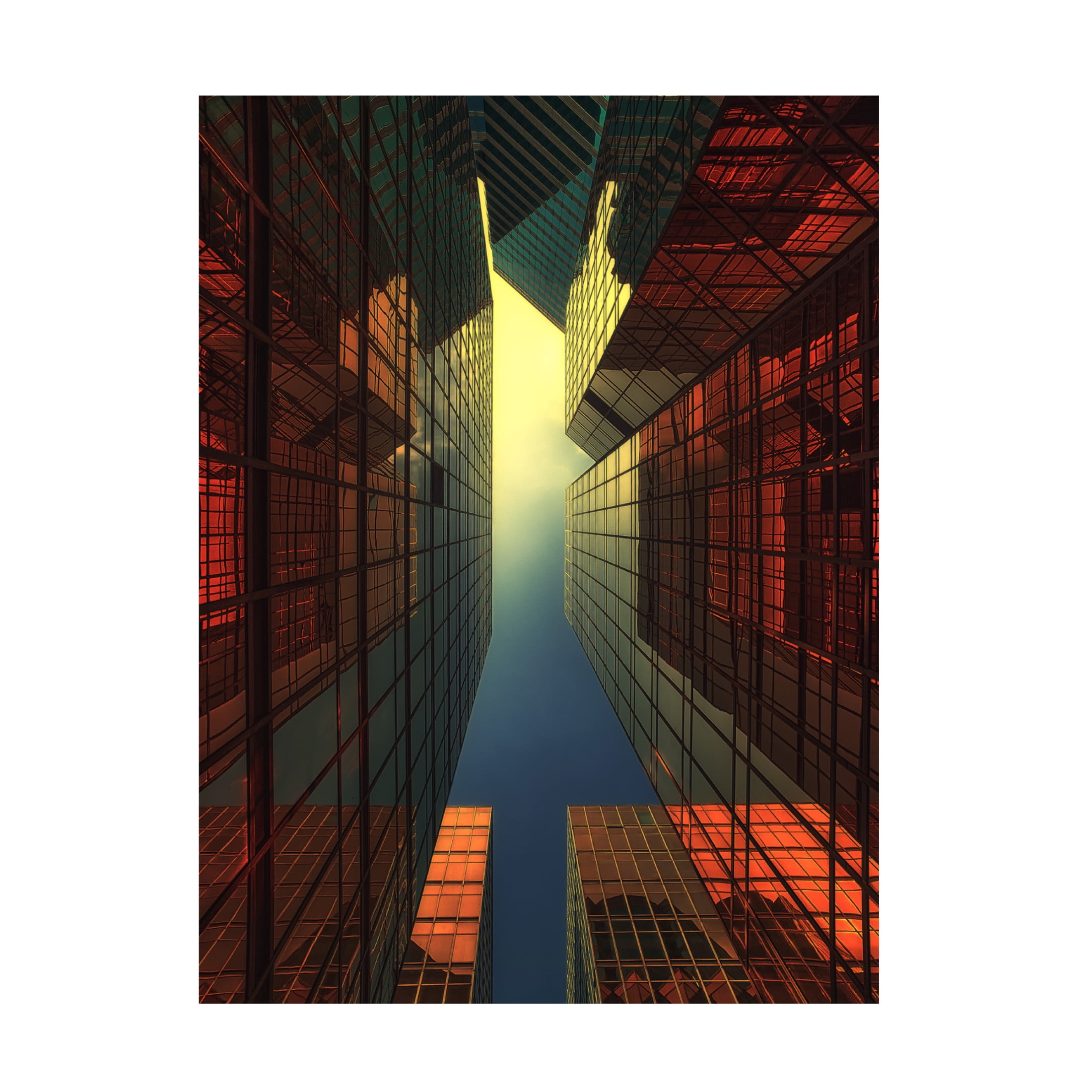 Canvas Wall Art - Fabrizio Massetti 'Hong Kong City' Wall Art for Living Room, Bedroom, or Office Décor by Trademark Fine Art - 14 x 19 Inches