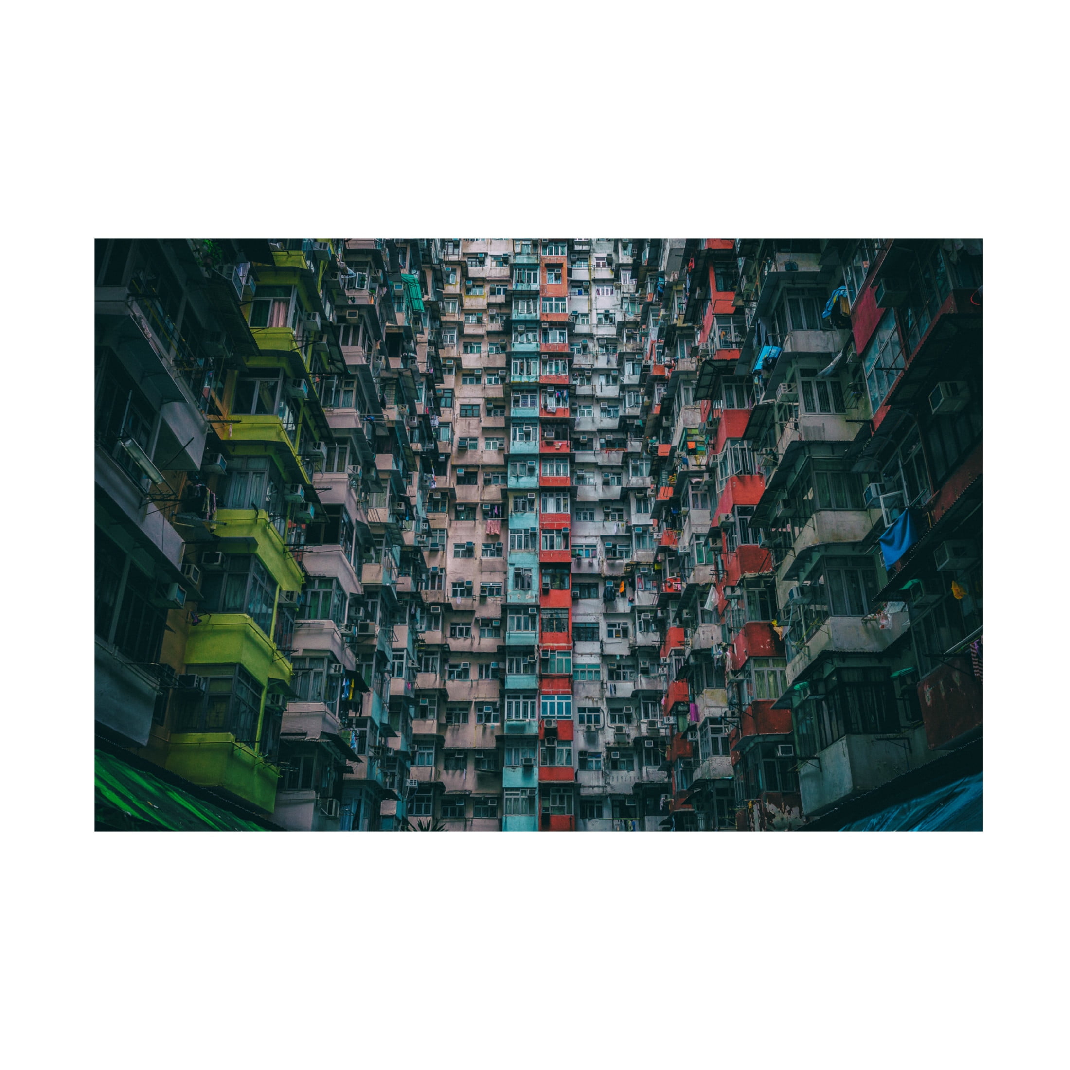 Canvas Wall Art - Fahad Abdualhameid 'Block' Wall Art for Living Room, Bedroom, or Office Décor by Trademark Fine Art - 32 x 22 Inches