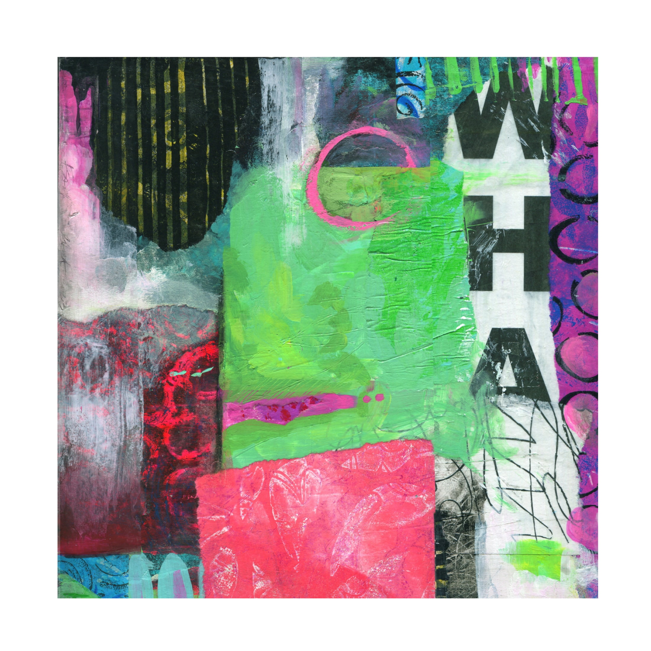Canvas Wall Art - Fiona Stokes Gilbert 'Whatever' Wall Art for Living Room, Bedroom, or Office Décor by Trademark Fine Art - 18 x 18 Inches