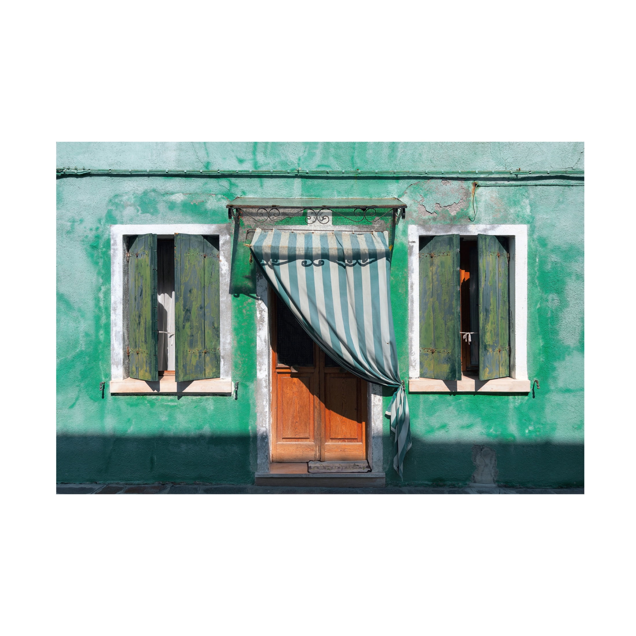 Canvas Wall Art - Fiorenzo Rondi 'Symmetries In Burano' Wall Art for Living Room, Bedroom, or Office Décor by Trademark Fine Art - 47 x 30 Inches