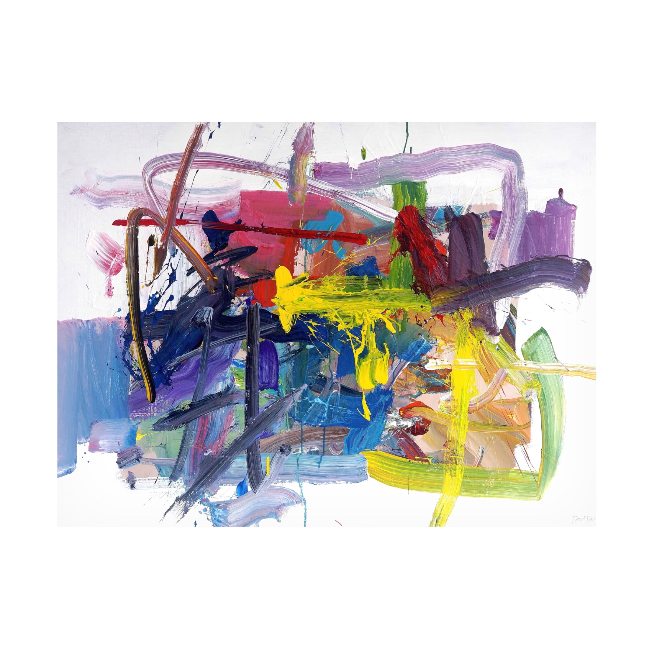 Canvas Wall Art - Fong Fai 'Righteousness Endures' Wall Art for Living Room, Bedroom, or Office Décor by Trademark Fine Art - 47 x 35 Inches