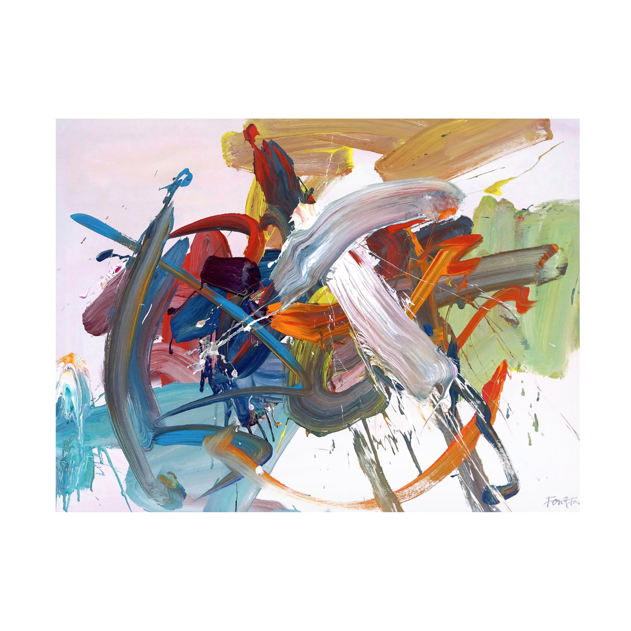 Canvas Wall Art - Fong Fai 'Time Has Wings' Wall Art for Living Room, Bedroom, or Office Décor by Trademark Fine Art - 24 x 18 Inches