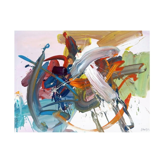 Canvas Wall Art - Fong Fai 'Time Has Wings' Wall Art for Living Room, Bedroom, or Office Décor by Trademark Fine Art - 47 x 35 Inches