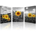 thumbnail image 1 of Canvas Wall Art For Bedroom Wall Decoration For Living Room Black And White Sunflower Flowers Painting Framed Wall Decor For Kitchen Bathroom Modern Artwork Home Decor Wall Picture 12x16, 1 of 6