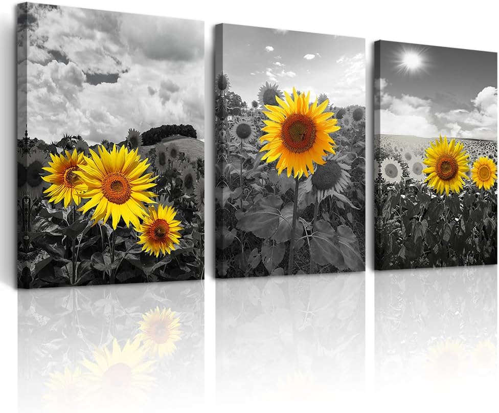 Canvas Wall Art For Living Room Wall Decor For Kitchen Black And White ...