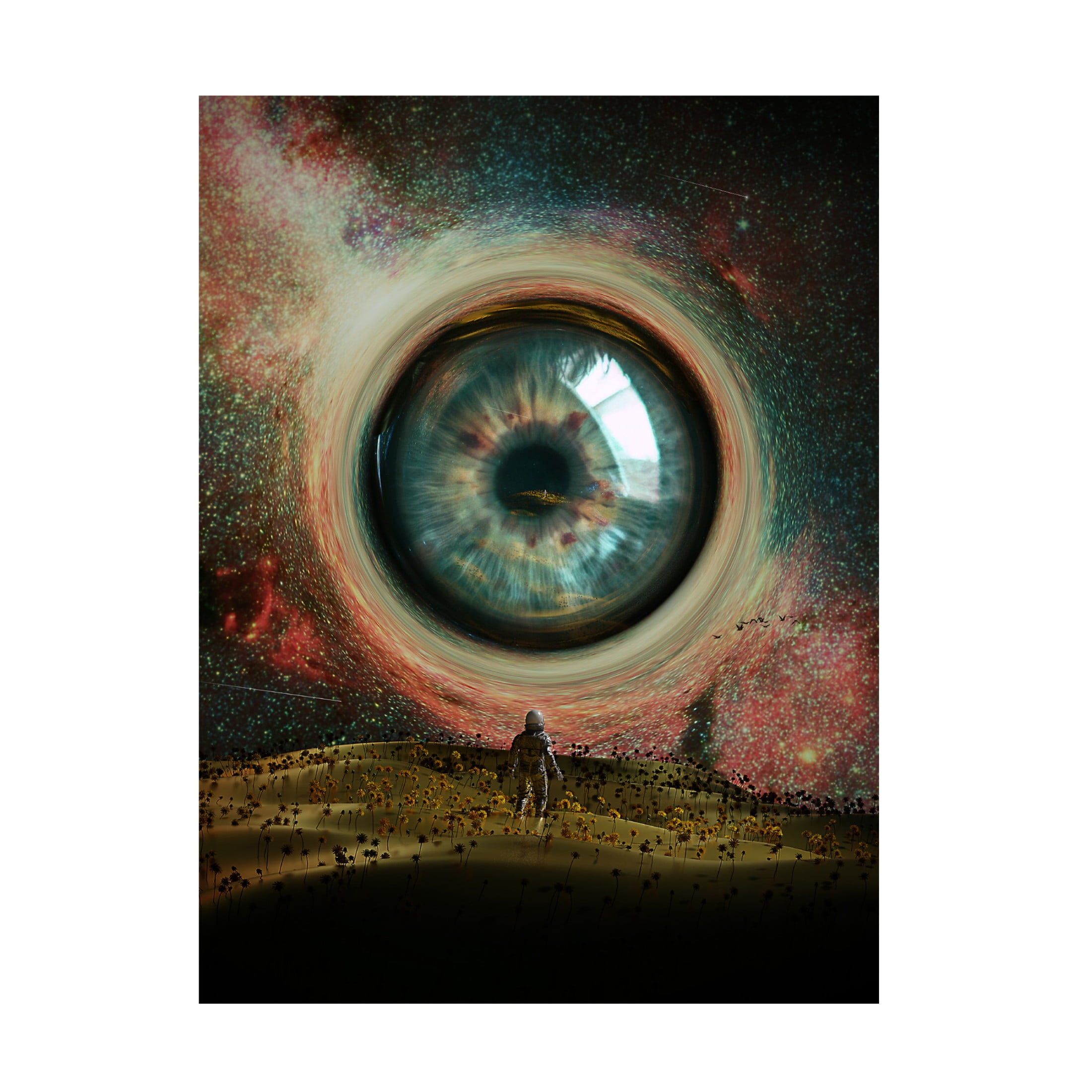 Canvas Wall Art - Francis Minoza 'Eye' Wall Art for Living Room, Bedroom, or Office D?cor by Trademark Fine Art - 14 x 19 Inches
