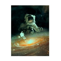 Canvas Wall Art - Francis Minoza 'Feeding The Abyss' Wall Art for Living Room, Bedroom, or Office D?cor by Trademark Fine Art - 14 x 19 Inches