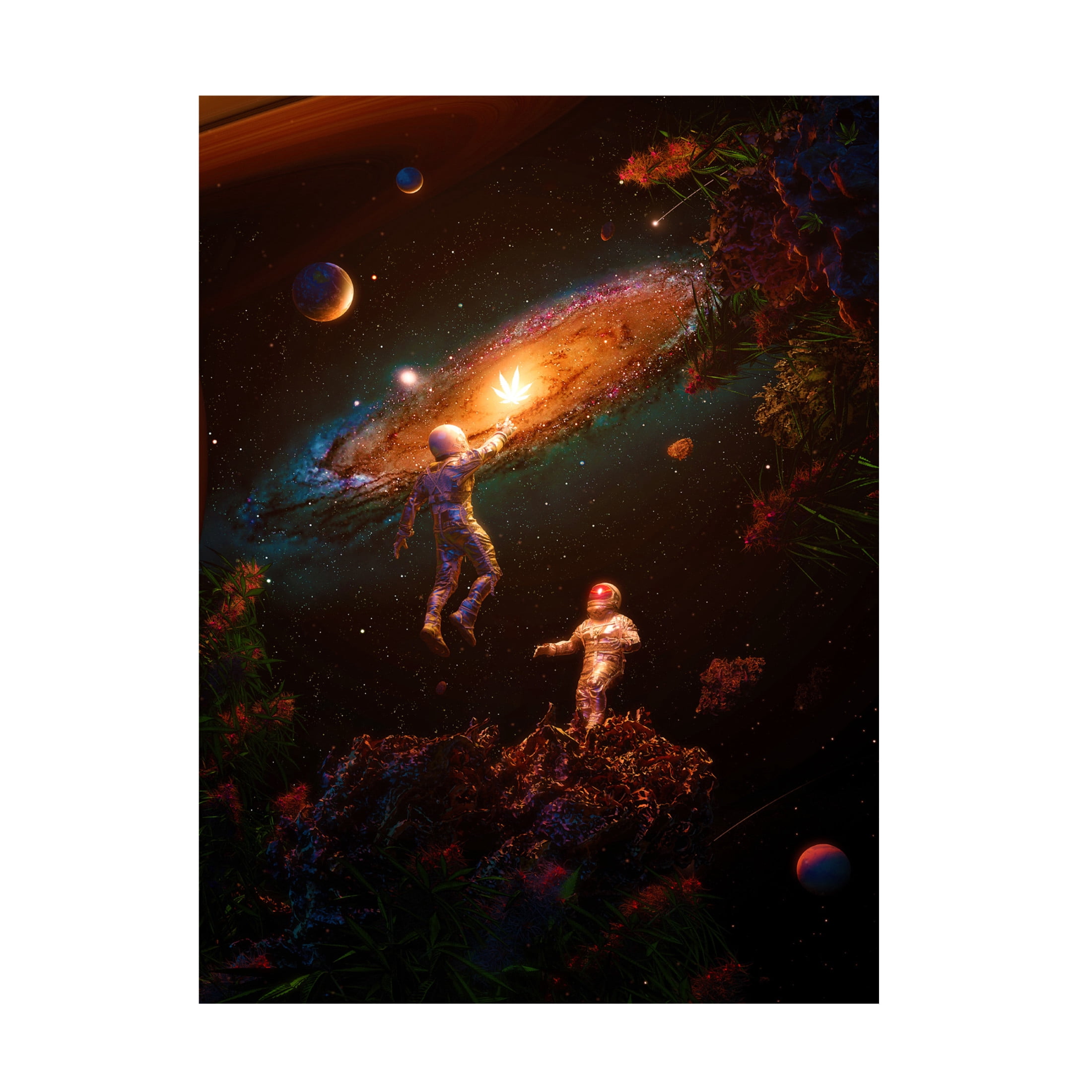 Canvas Wall Art - Francis Minoza 'Follow The Light' Wall Art for Living Room, Bedroom, or Office Décor by Trademark Fine Art - 24 x 32 Inches