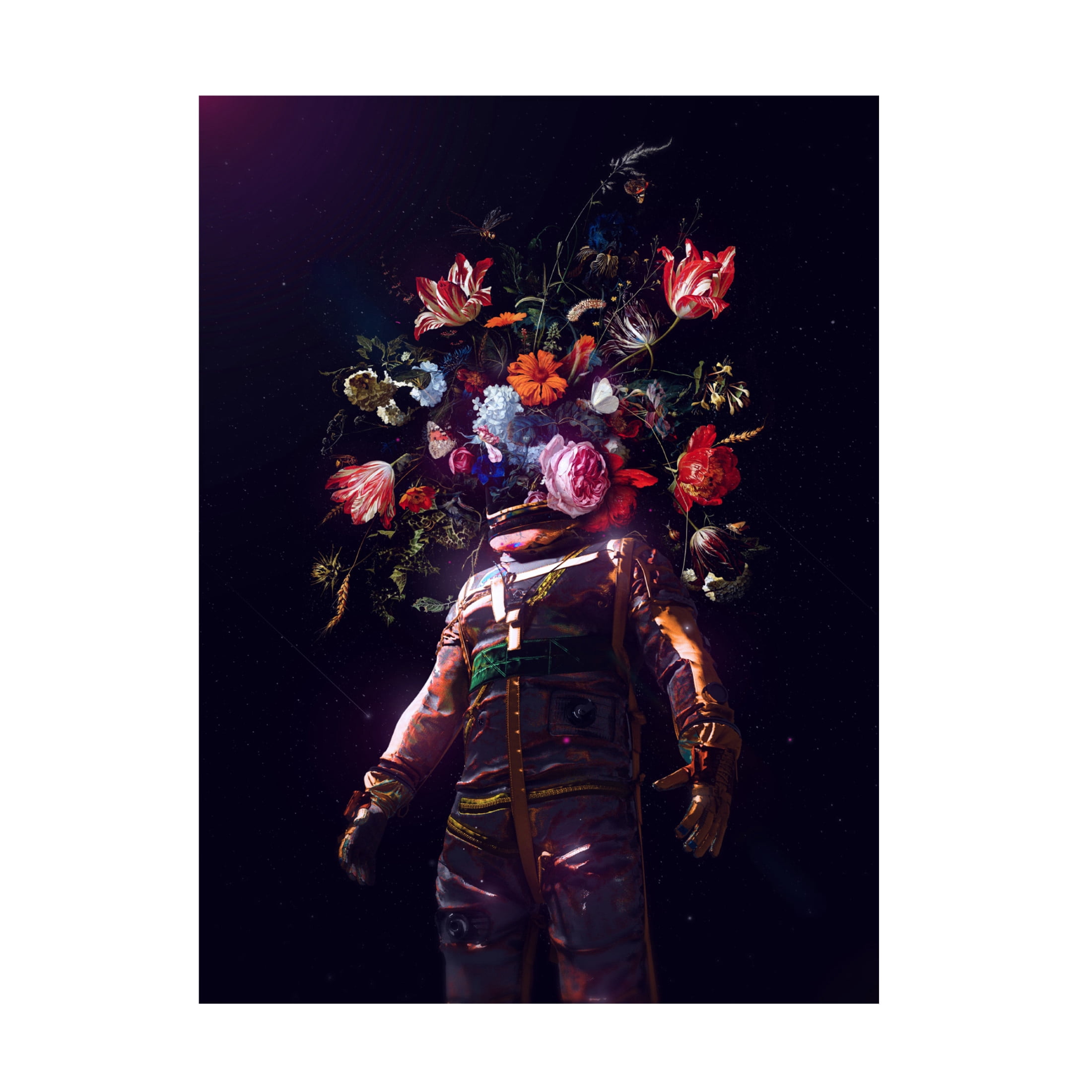 Canvas Wall Art - Francis Minoza 'Full Bloom Ii' Wall Art for Living Room, Bedroom, or Office Décor by Trademark Fine Art - 14 x 19 Inches