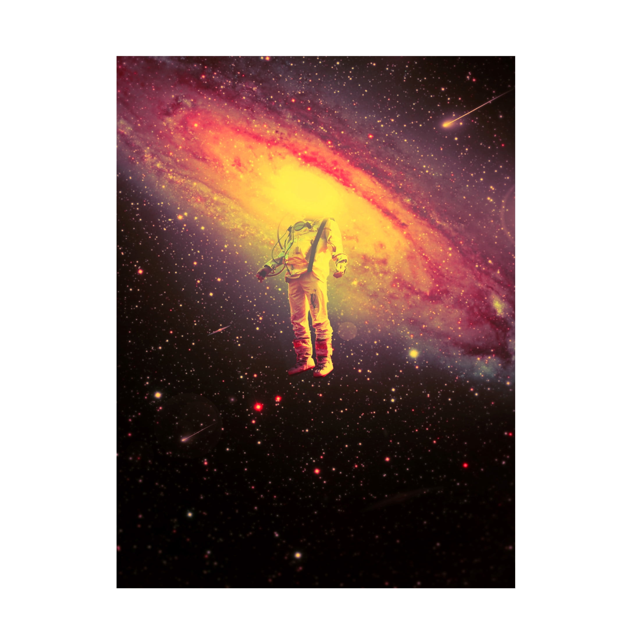 Canvas Wall Art - Francis Minoza 'Mr. Galaxy' Wall Art for Living Room, Bedroom, or Office D?cor by Trademark Fine Art - 24 x 32 Inches