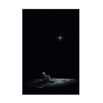 Canvas Wall Art - Francis Minoza 'Space Chill' Wall Art for Living Room, Bedroom, or Office D?cor by Trademark Fine Art - 12 x 19 Inches