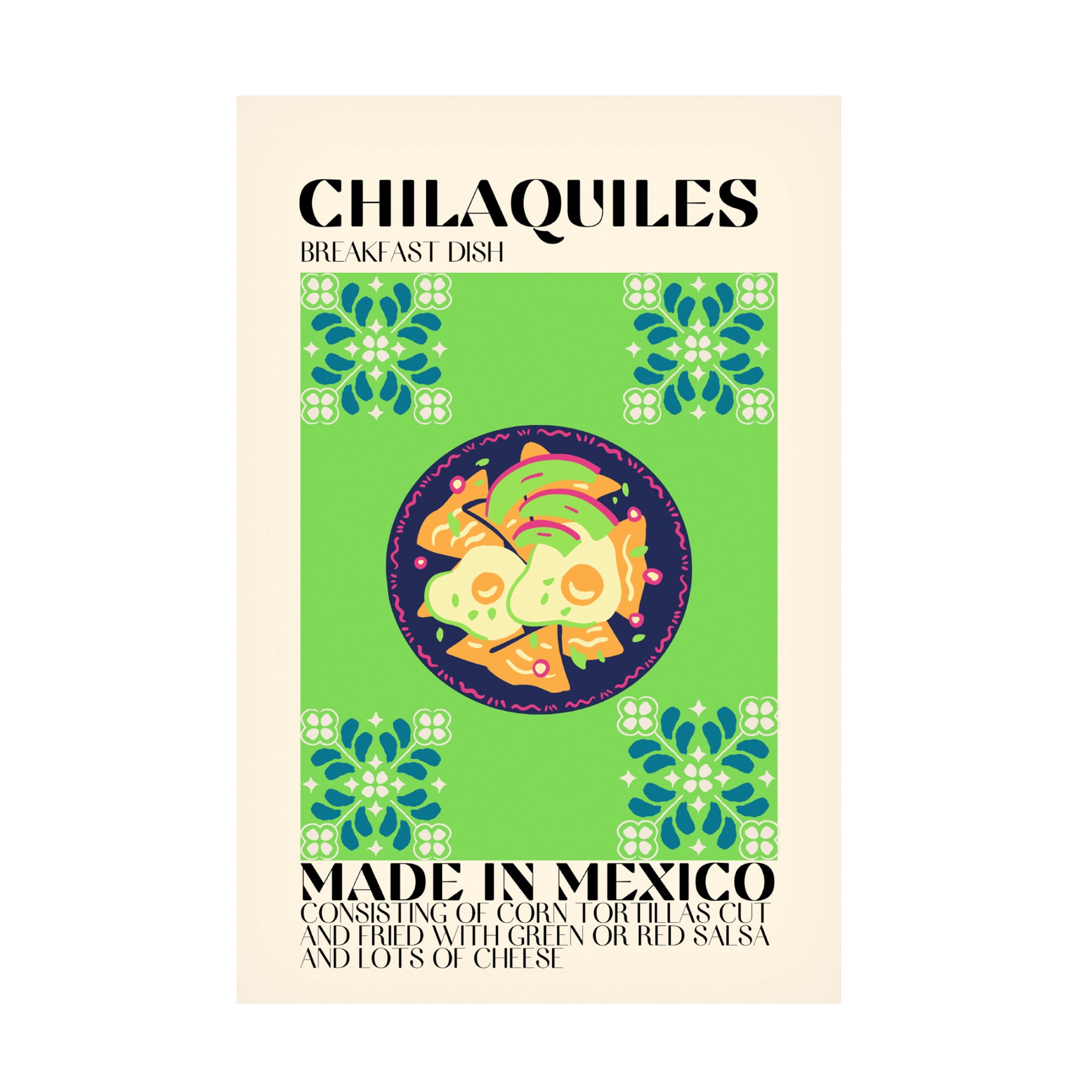 Canvas Wall Art - Gaec Studio 'Chilaquilas' Wall Art for Living Room, Bedroom, or Office Décor by Trademark Fine Art - 22 x 32 Inches