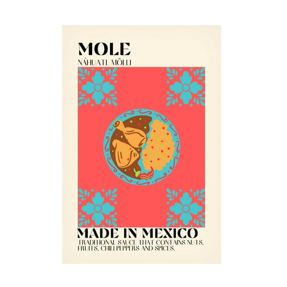 Canvas Wall Art - Gaec Studio 'Mole' Wall Art for Living Room, Bedroom, or Office Décor by Trademark Fine Art - 22 x 32 Inches