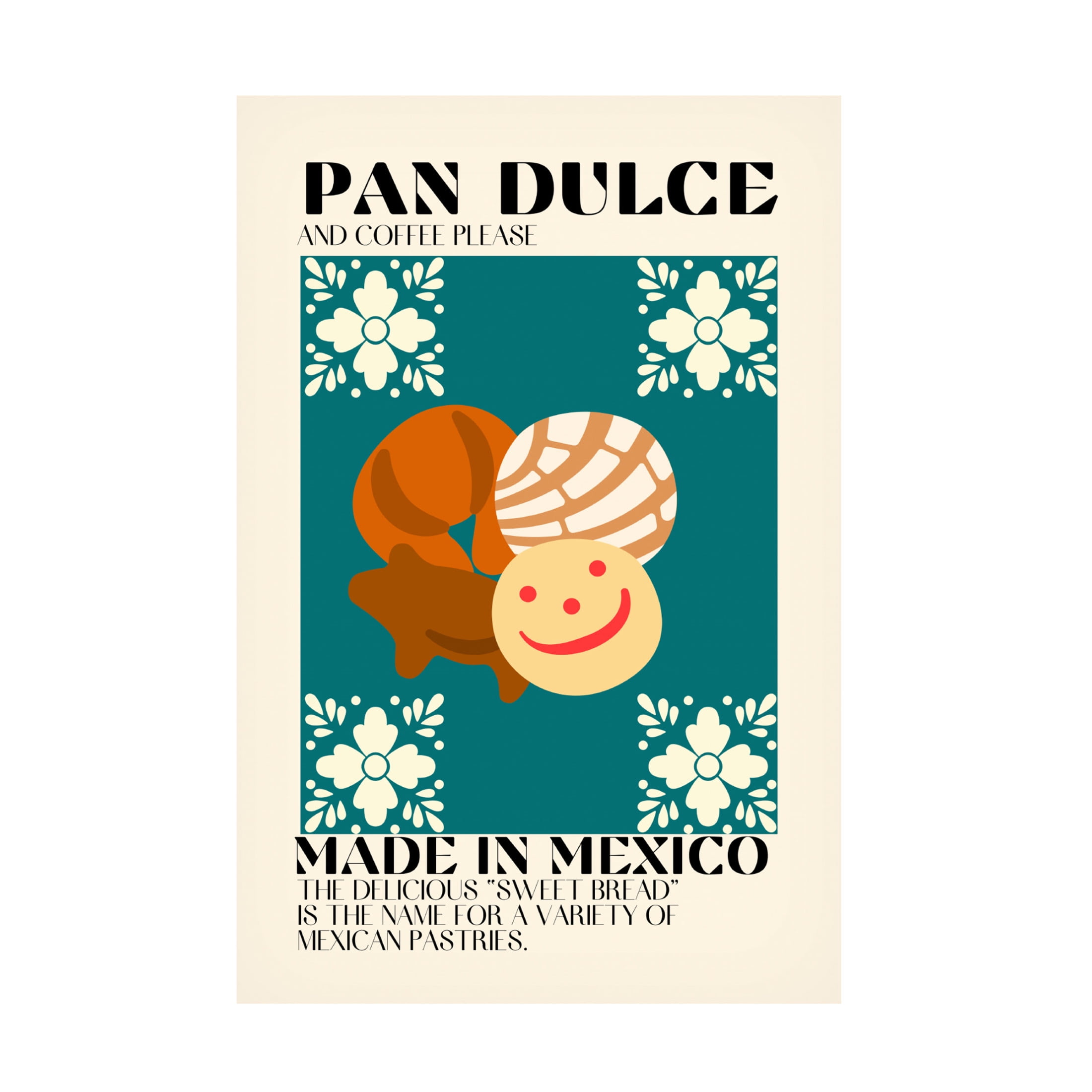 Canvas Wall Art - Gaec Studio 'Pan Dulce' Wall Art for Living Room, Bedroom, or Office Décor by Trademark Fine Art - 22 x 32 Inches