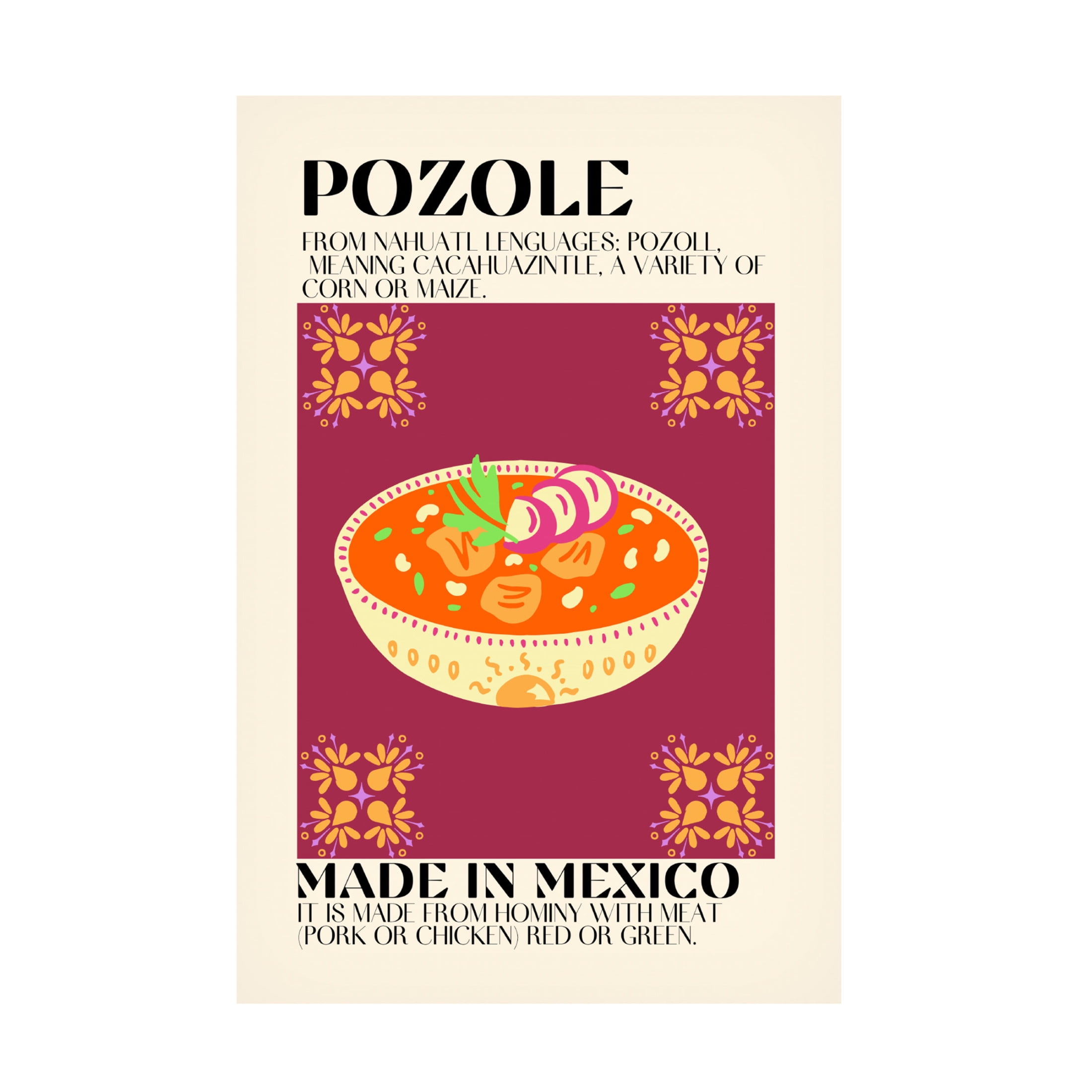 Canvas Wall Art - Gaec Studio 'Pozole' Wall Art for Living Room, Bedroom, or Office Décor by Trademark Fine Art - 16 x 24 Inches