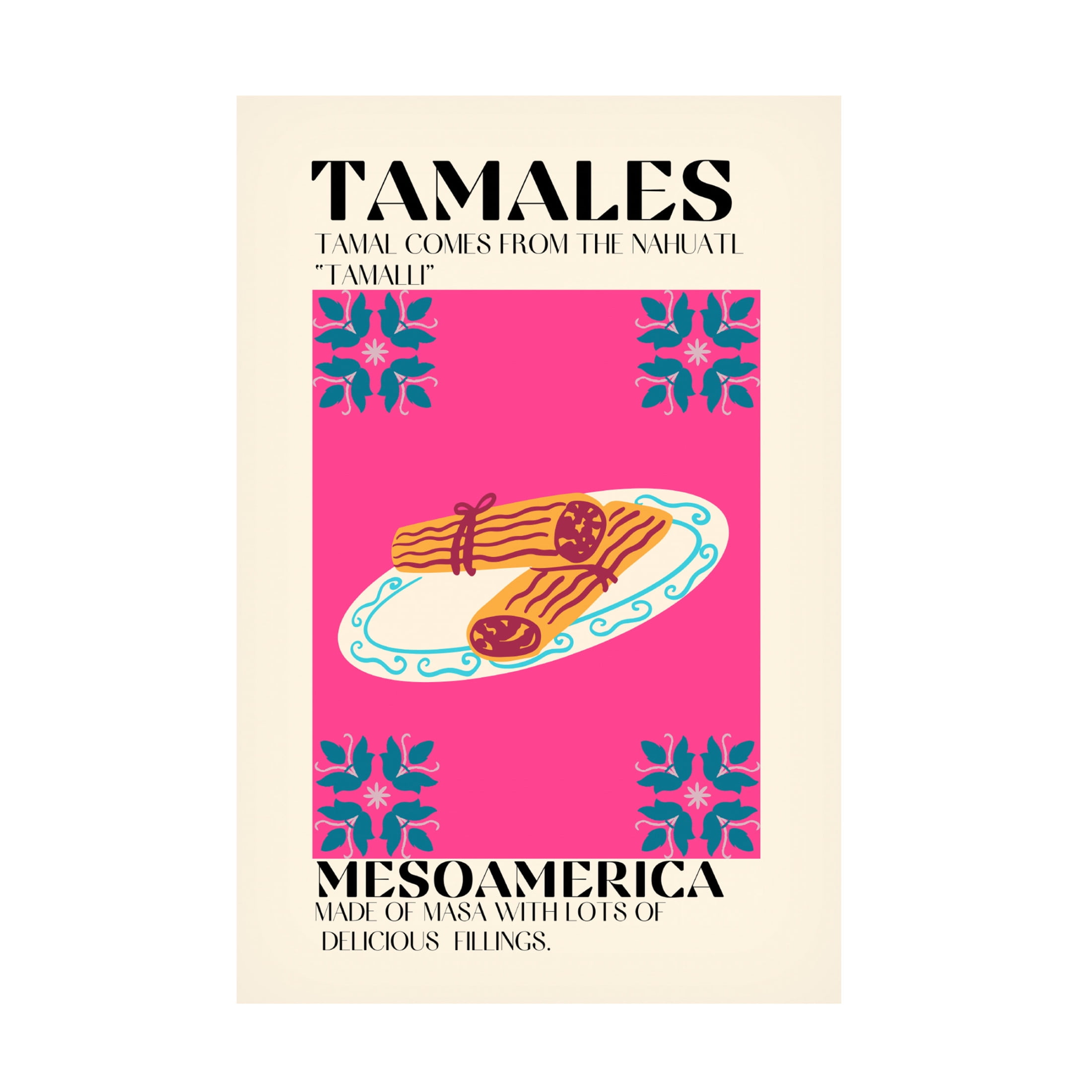 Canvas Wall Art - Gaec Studio 'Tamales' Wall Art for Living Room, Bedroom, or Office Décor by Trademark Fine Art - 22 x 32 Inches