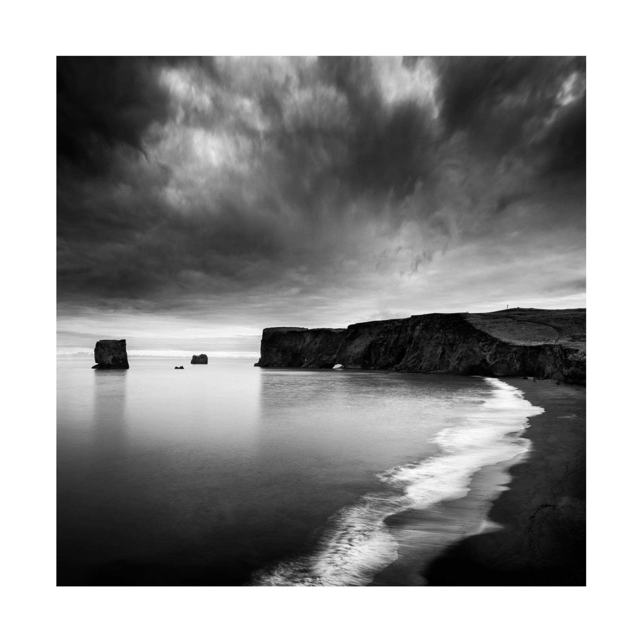 Canvas Wall Art - George Digalakis 'Black Steel In The Hour Of Chaos' Wall Art for Living Room, Bedroom, or Office D?cor by Trademark Fine Art - 14 x 14 Inches