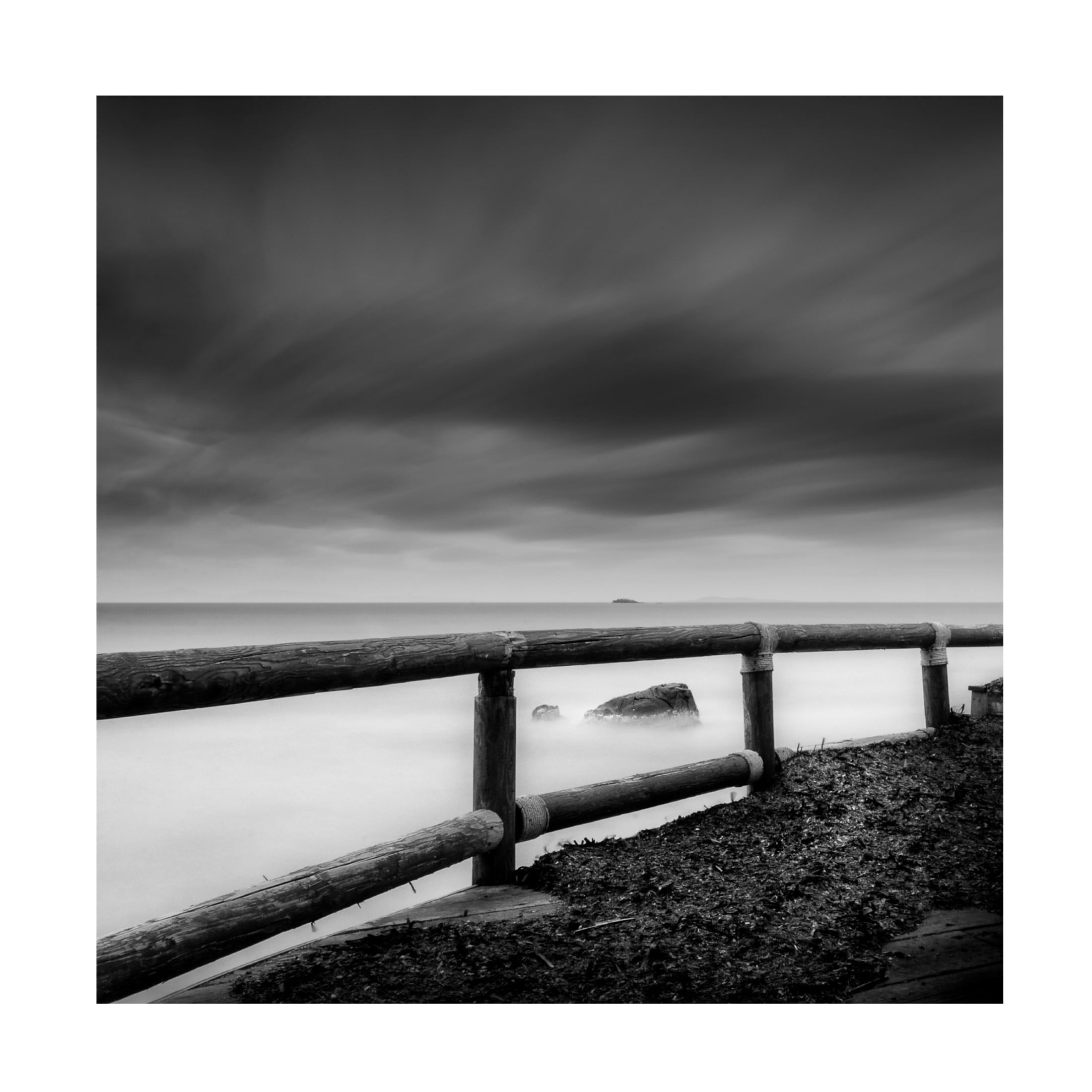 Canvas Wall Art - George Digalakis 'By The Sea 015' Wall Art for Living Room, Bedroom, or Office Décor by Trademark Fine Art - 35 x 35 Inches