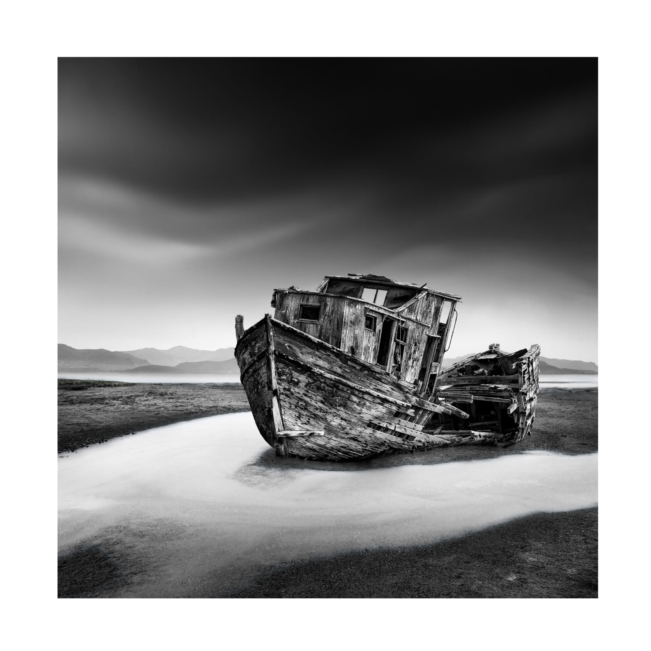 Canvas Wall Art - George Digalakis 'Dangerous Sea' Wall Art for Living Room, Bedroom, or Office D?cor by Trademark Fine Art - 18 x 18 Inches