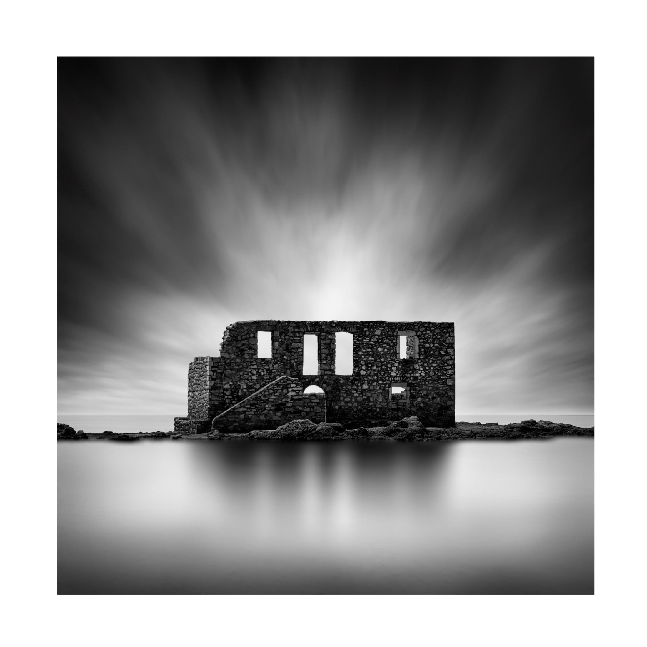 Canvas Wall Art - George Digalakis 'House Of Ghosts' Wall Art for Living Room, Bedroom, or Office Décor by Trademark Fine Art - 24 x 24 Inches