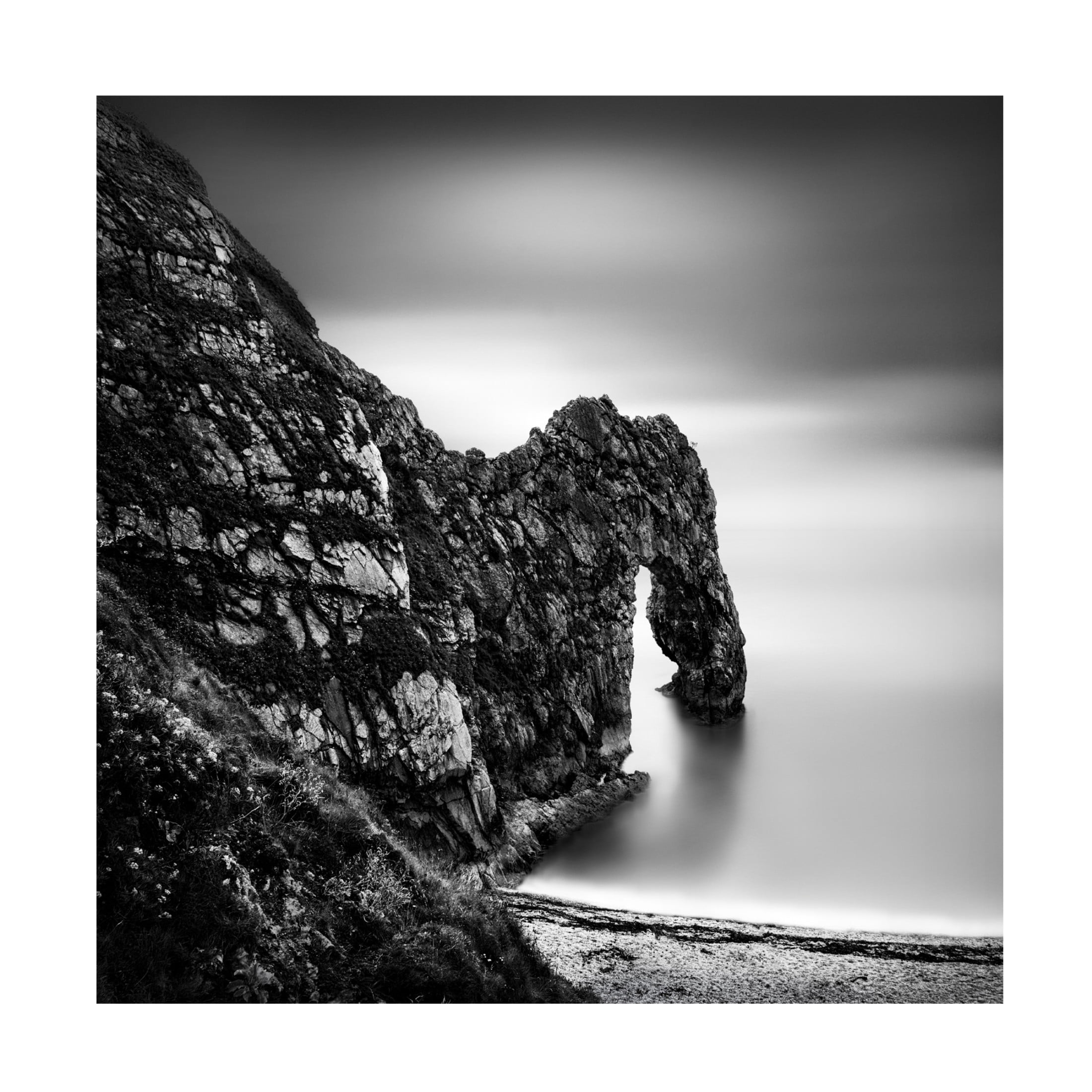 Canvas Wall Art - George Digalakis 'Jurasic Coast Impressions' Wall Art for Living Room, Bedroom, or Office Décor by Trademark Fine Art - 35 x 35 Inches