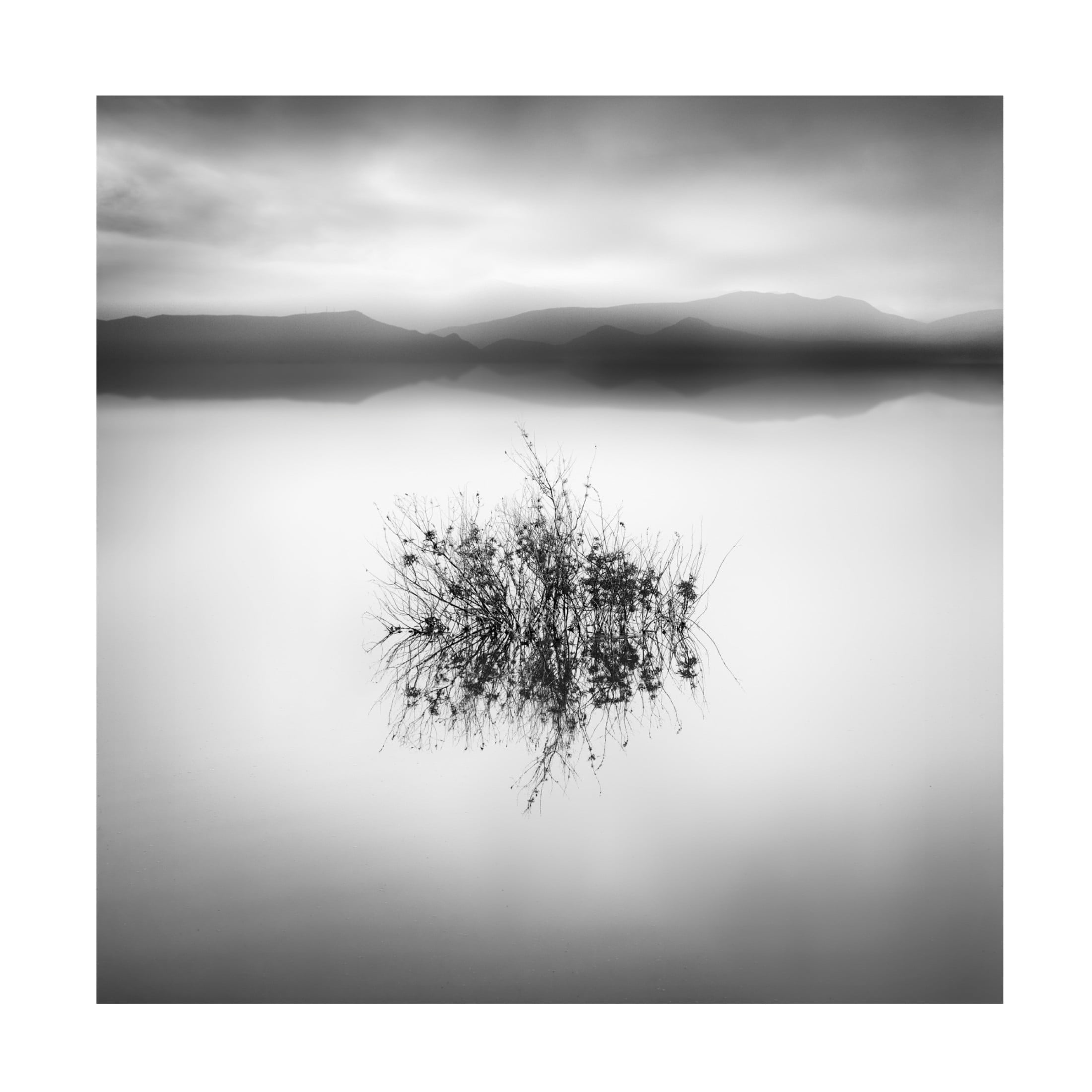 Canvas Wall Art - George Digalakis 'Lake Reflections Ii' Wall Art for Living Room, Bedroom, or Office Décor by Trademark Fine Art - 18 x 18 Inches