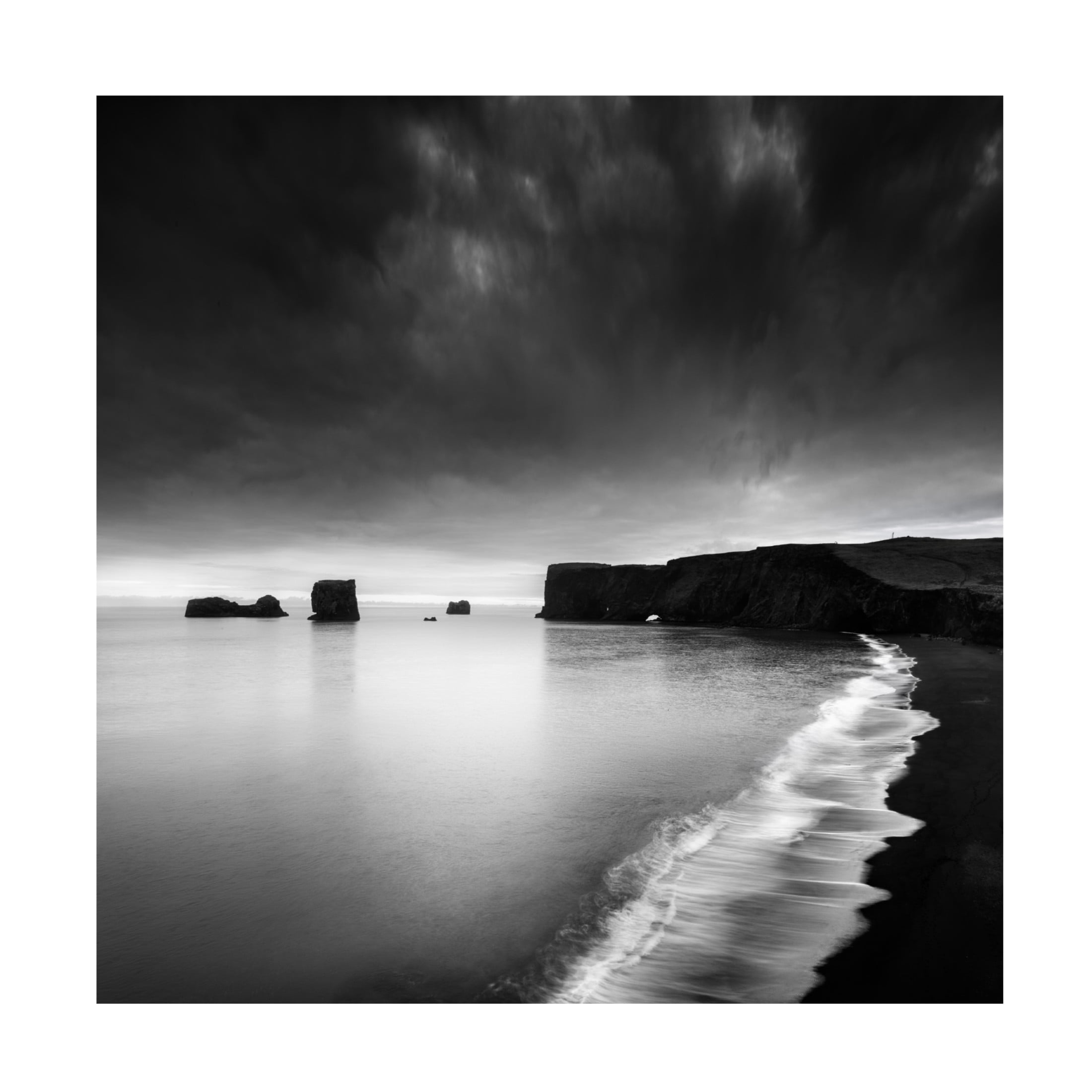 Canvas Wall Art - George Digalakis 'Lapping At The Shore Of A Solitary Ocean' Wall Art for Living Room, Bedroom, or Office Décor by Trademark Fine Art - 24 x 24 Inches