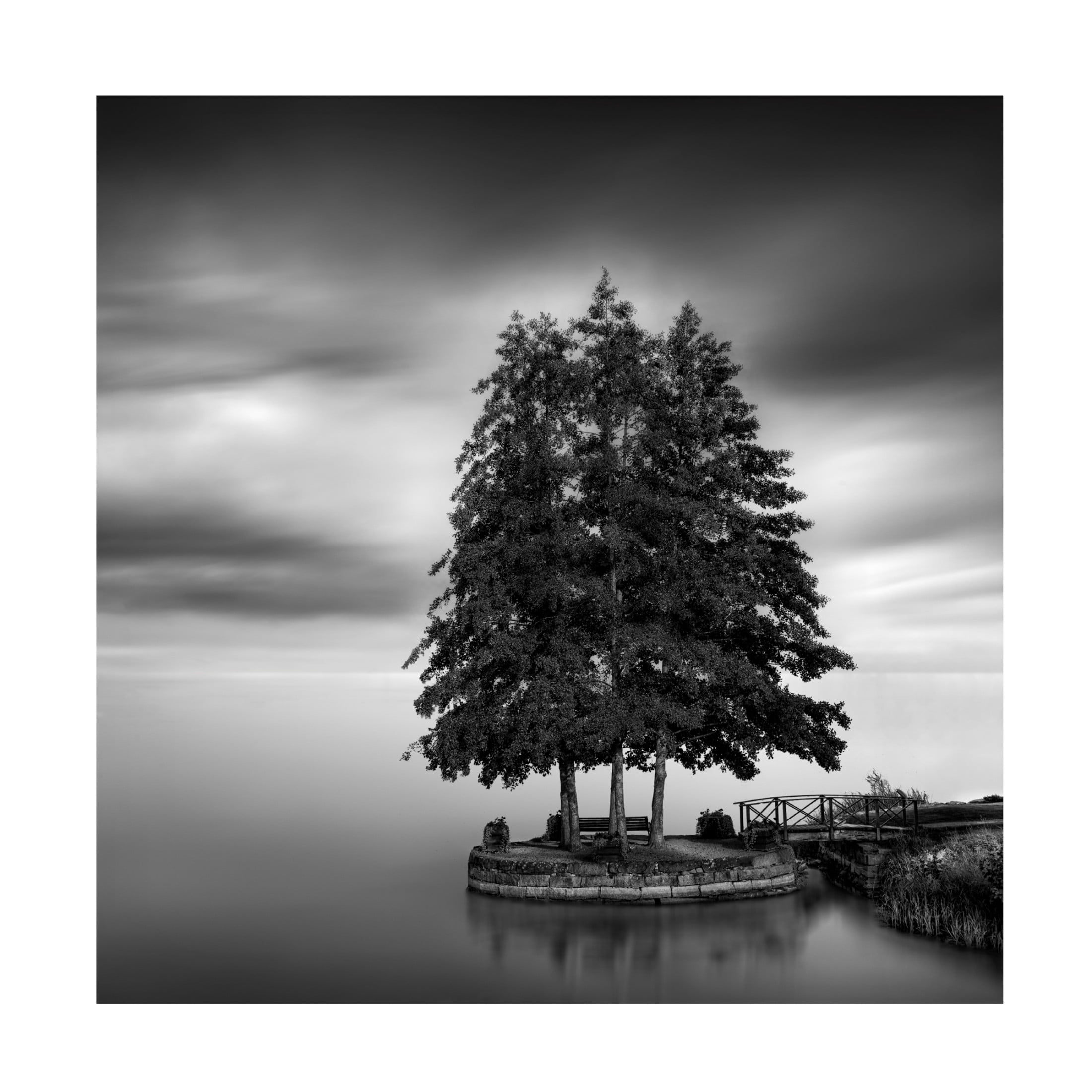 Canvas Wall Art - George Digalakis 'Sweden Landscape' Wall Art for Living Room, Bedroom, or Office D?cor by Trademark Fine Art - 35 x 35 Inches
