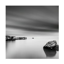 Canvas Wall Art - George Digalakis 'Wrecks 06' Wall Art for Living Room, Bedroom, or Office Décor by Trademark Fine Art - 14 x 14 Inches