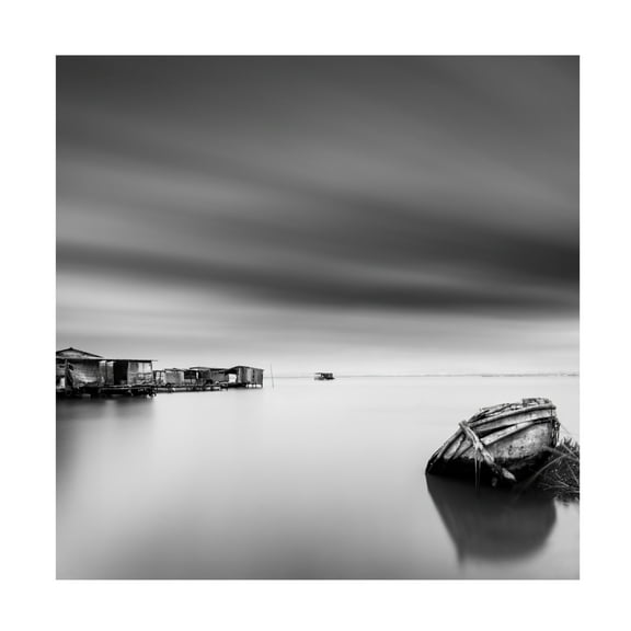 Canvas Wall Art - George Digalakis 'Wrecks 06' Wall Art for Living Room, Bedroom, or Office Décor by Trademark Fine Art - 14 x 14 Inches