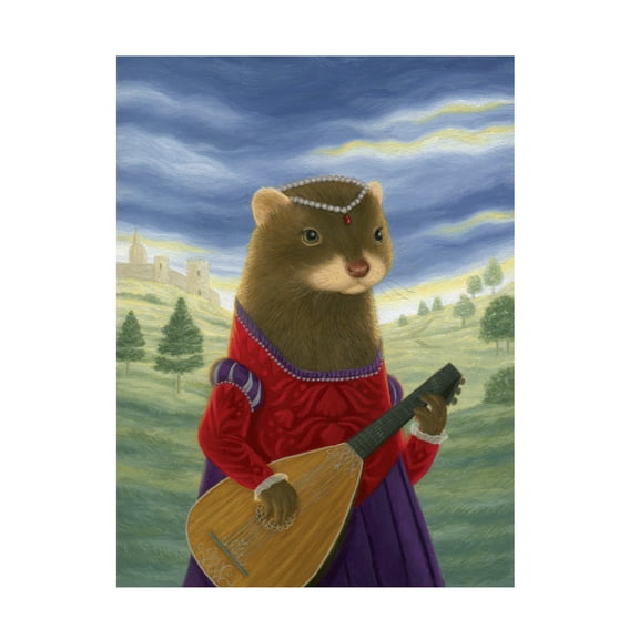 Canvas Wall Art - Gina Matarazzo 'Lady Mirabella of Piccolofazzio' Wall Art for Living Room, Bedroom, or Office Décor by Trademark Fine Art - 14 x 19 Inches