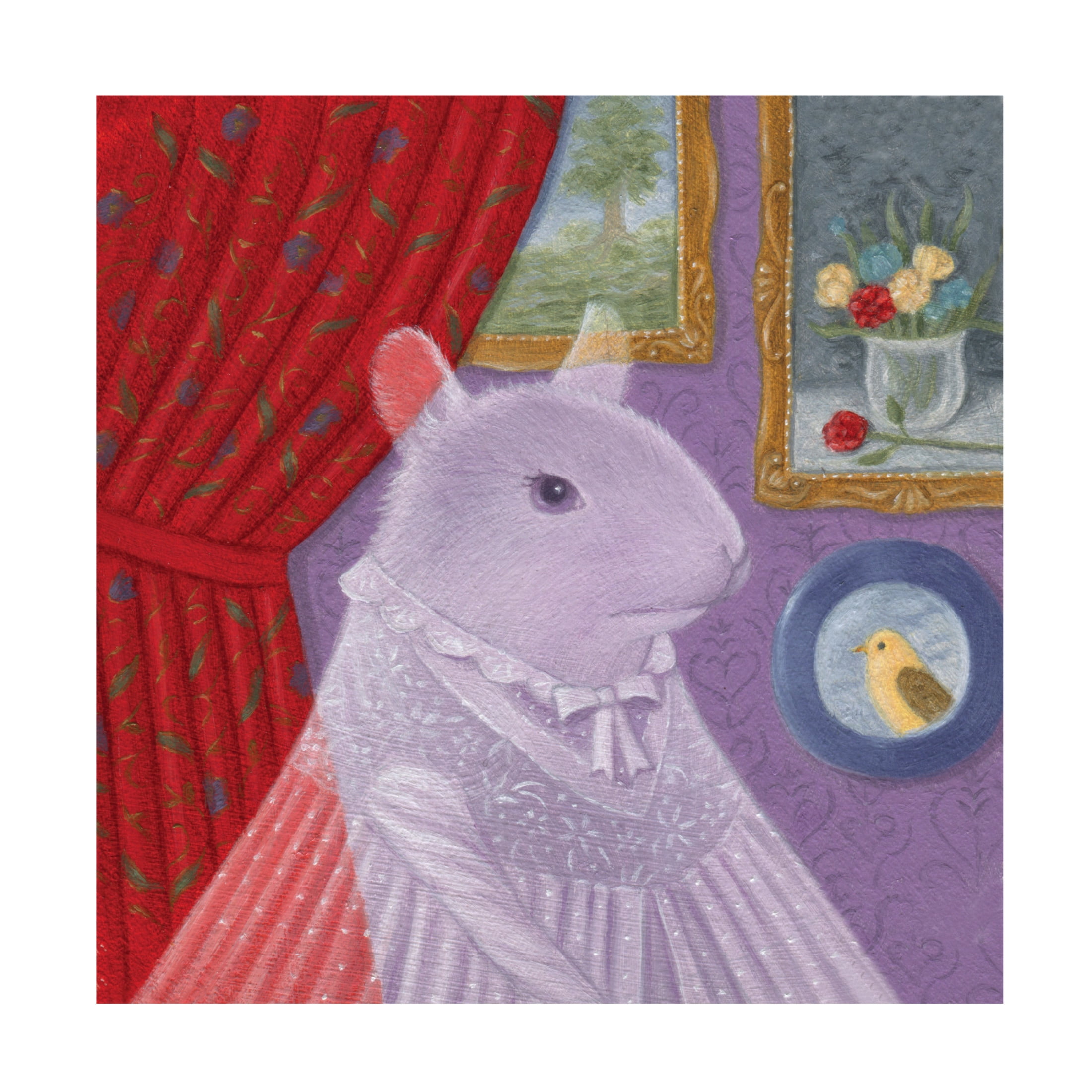 Canvas Wall Art - Gina Matarazzo 'Lady Willow of Aramathooza' Wall Art for Living Room, Bedroom, or Office Décor by Trademark Fine Art - 14 x 14 Inches