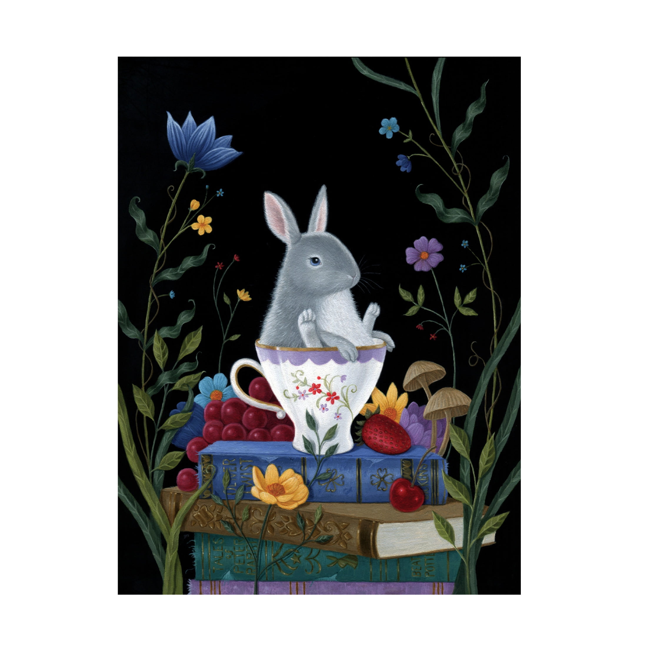 Canvas Wall Art - Gina Matarazzo 'Lilys Predicament' Wall Art for Living Room, Bedroom, or Office Décor by Trademark Fine Art - 24 x 32 Inches