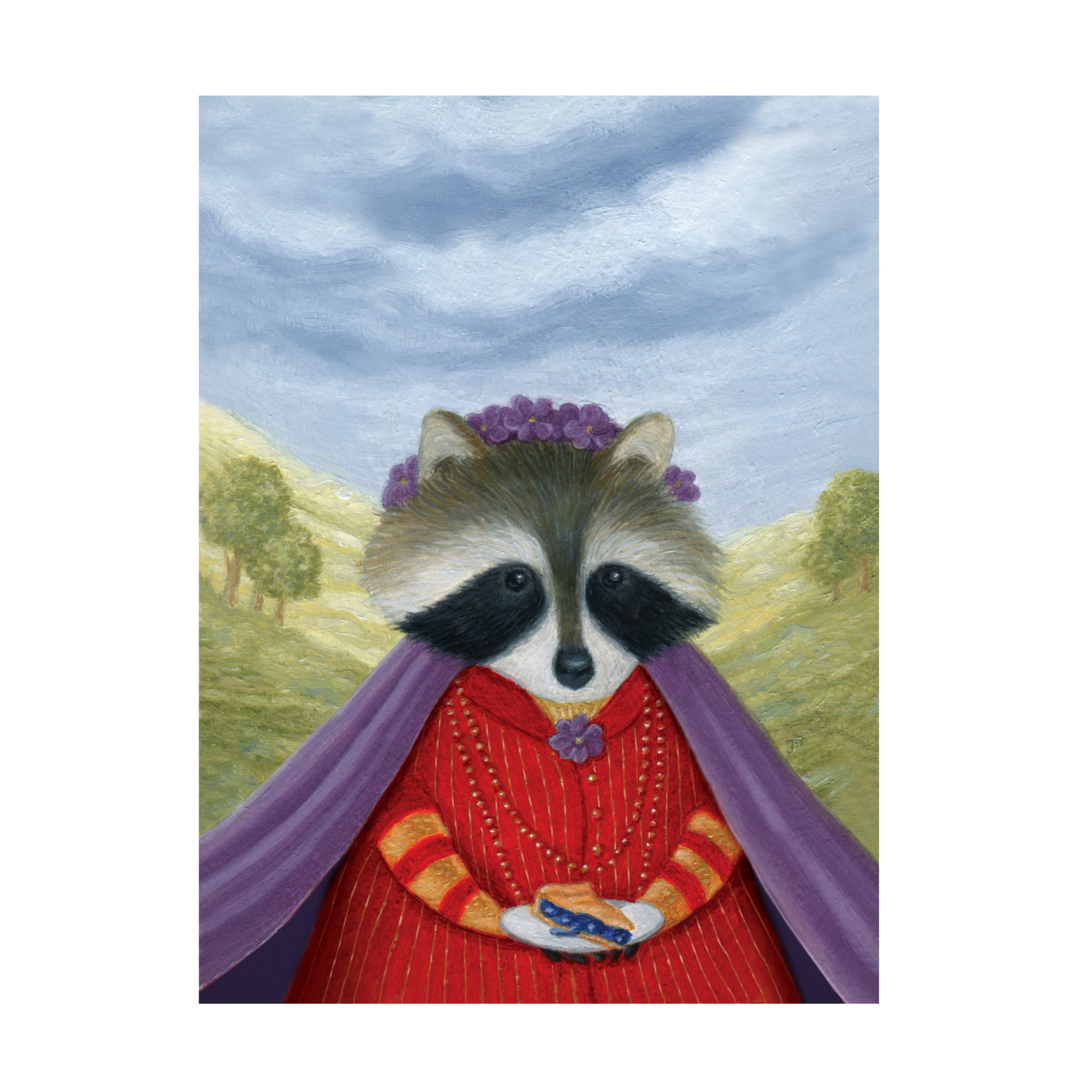 Canvas Wall Art - Gina Matarazzo 'Princess Bedelia Frothenbutton' Wall Art for Living Room, Bedroom, or Office Décor by Trademark Fine Art - 24 x 32 Inches