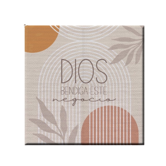 Canvas Wall Art: God Bless This Business - Inspirational Decor Piece