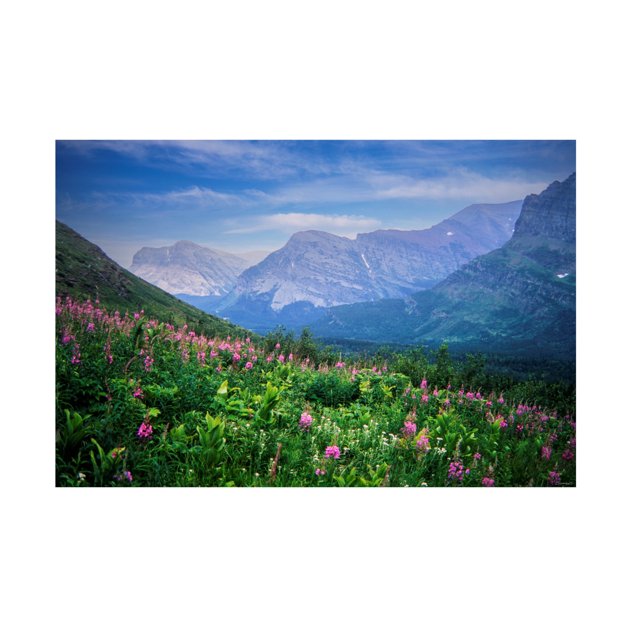 Canvas Wall Art - Gordon Semmens 'Glacier National Park 4' Wall Art for Living Room, Bedroom, or Office Décor by Trademark Fine Art - 47 x 30 Inches
