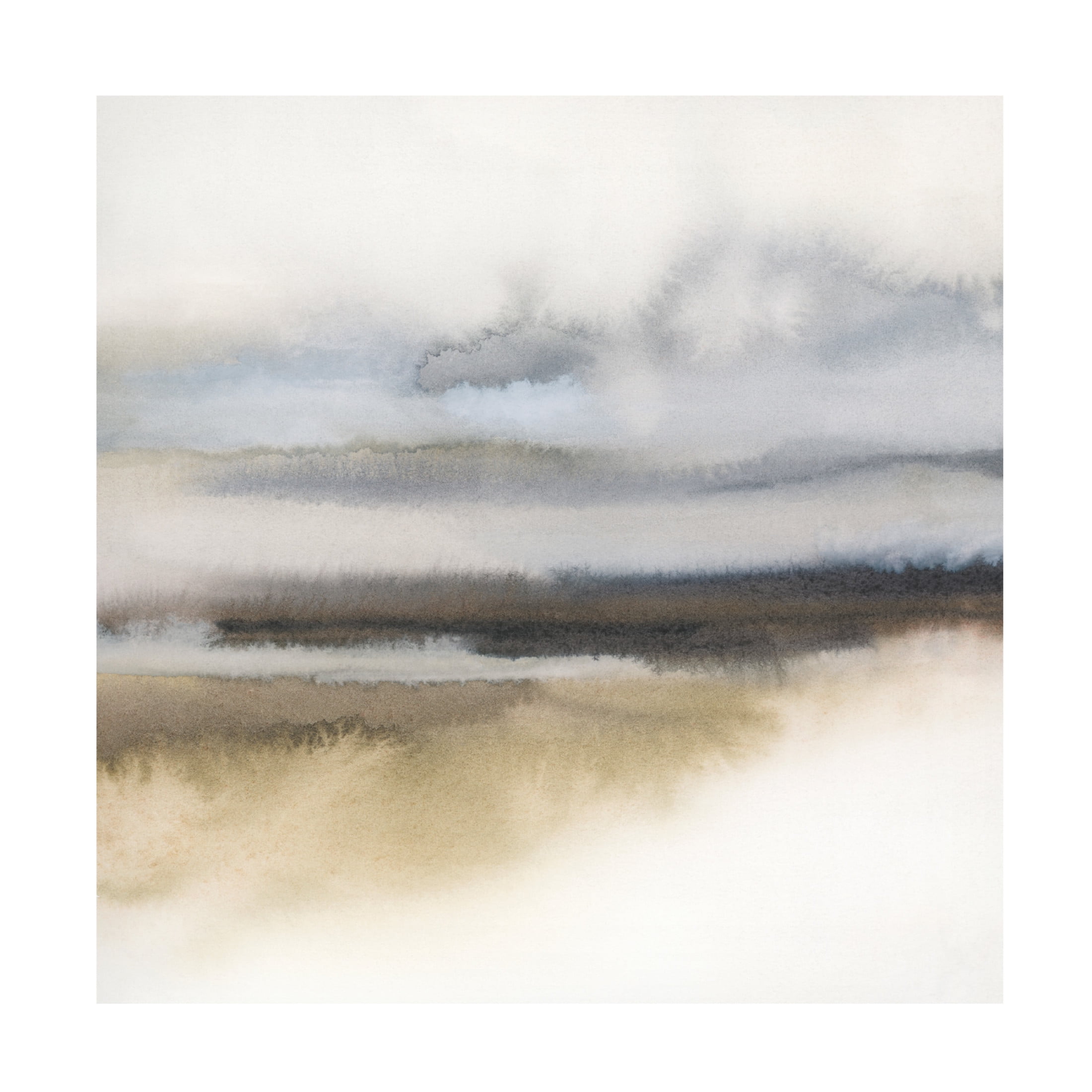 Canvas Wall Art - Grace Popp 'Misty Greyland I' Wall Art for Living Room, Bedroom, or Office Décor by Trademark Fine Art - 35 x 35 Inches
